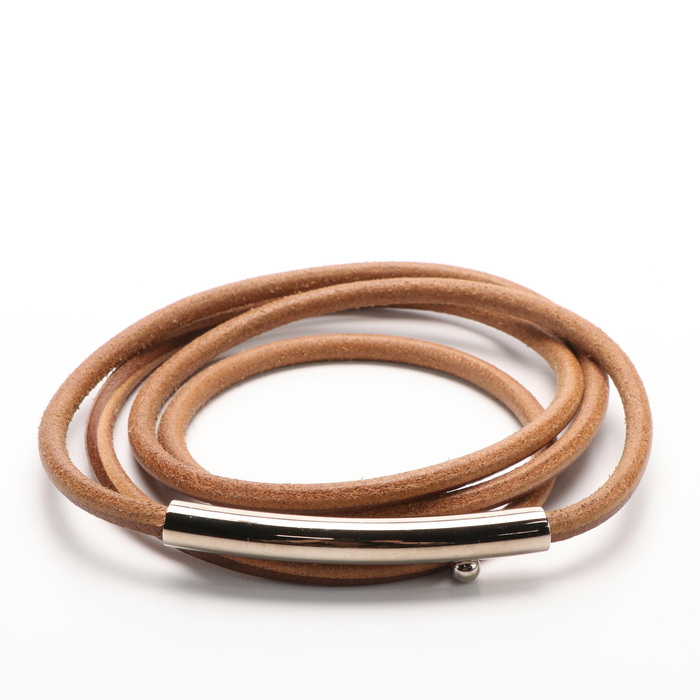 Hermès Double Tour Leather Rope Belt