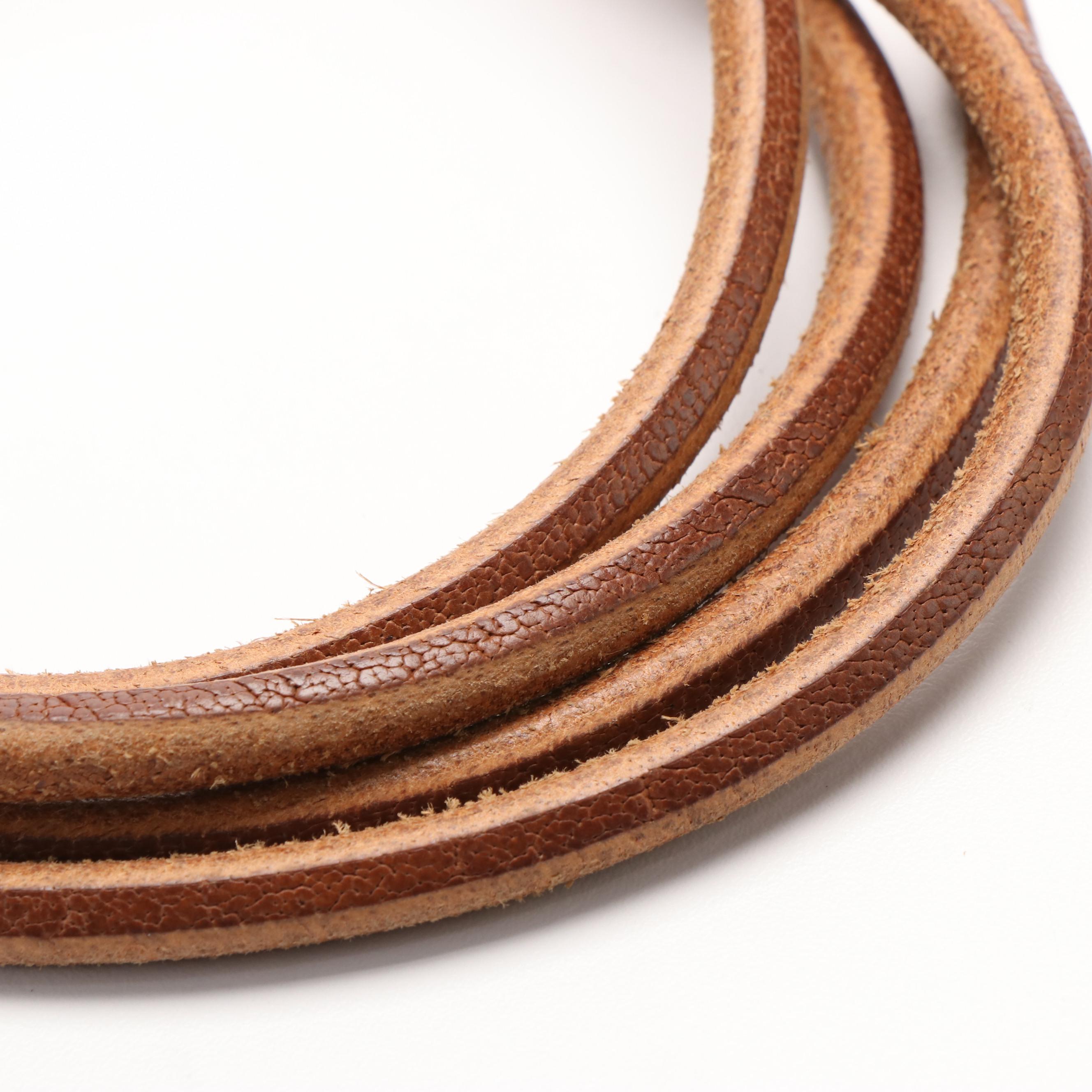 Hermès Double Tour Leather Rope Belt EBTH