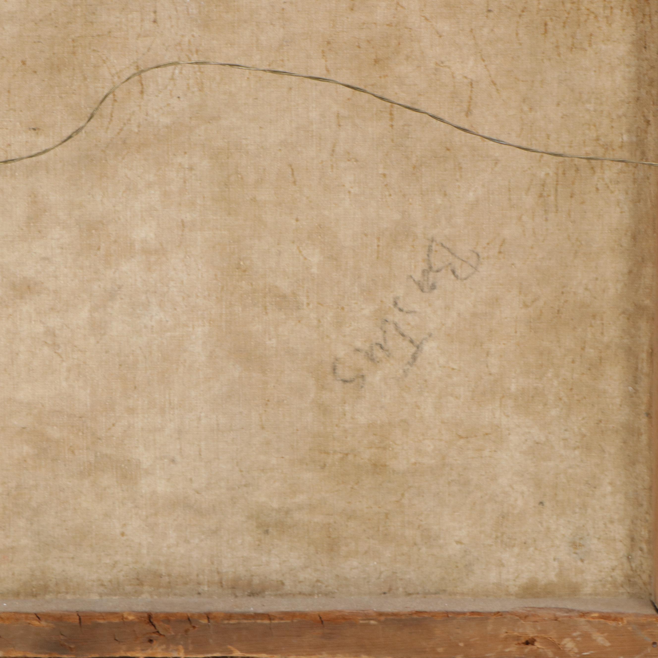 Post Impressionist Oil Painting of a Mexican Landscape with Figures