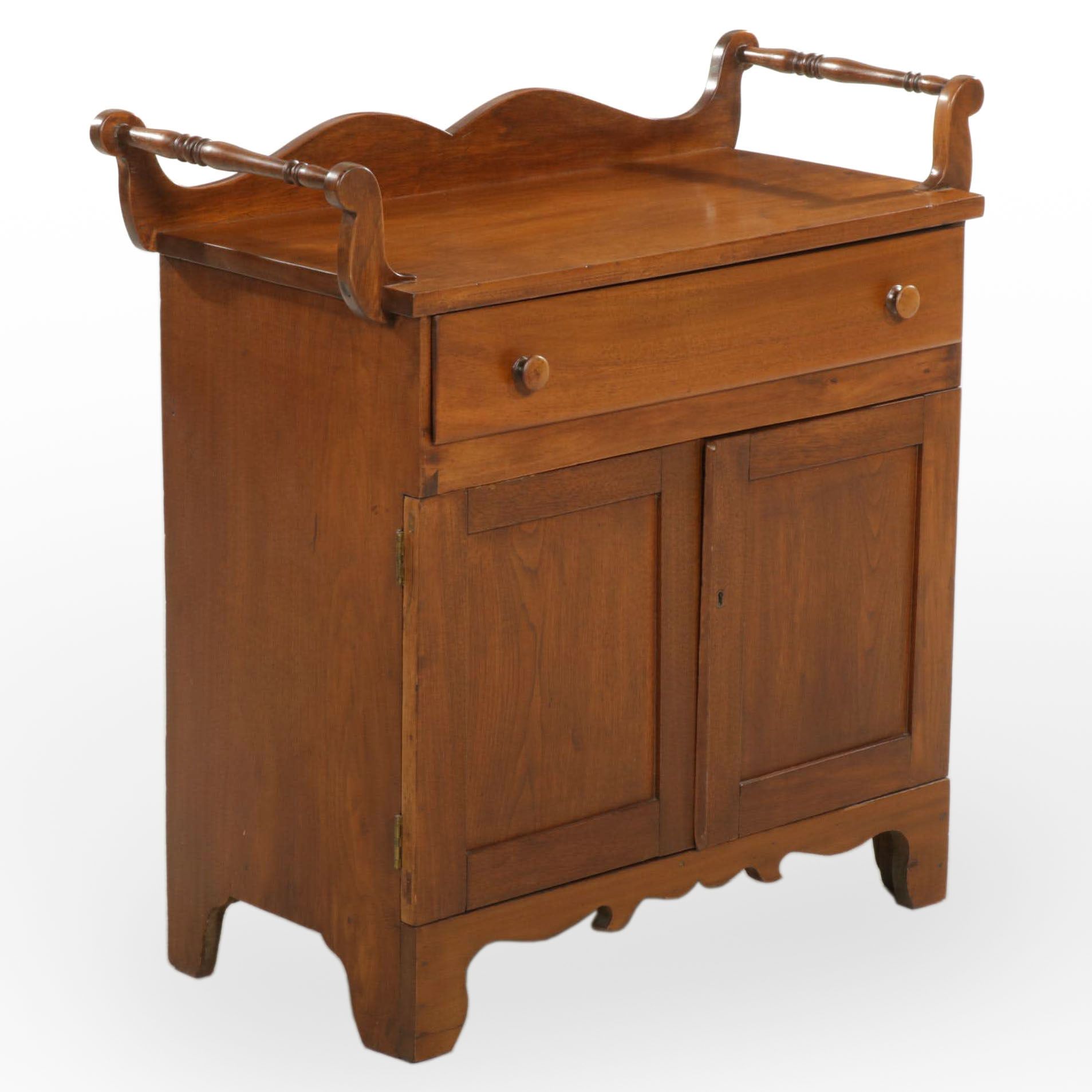 Victorian Walnut Washtand, Late 19th Century