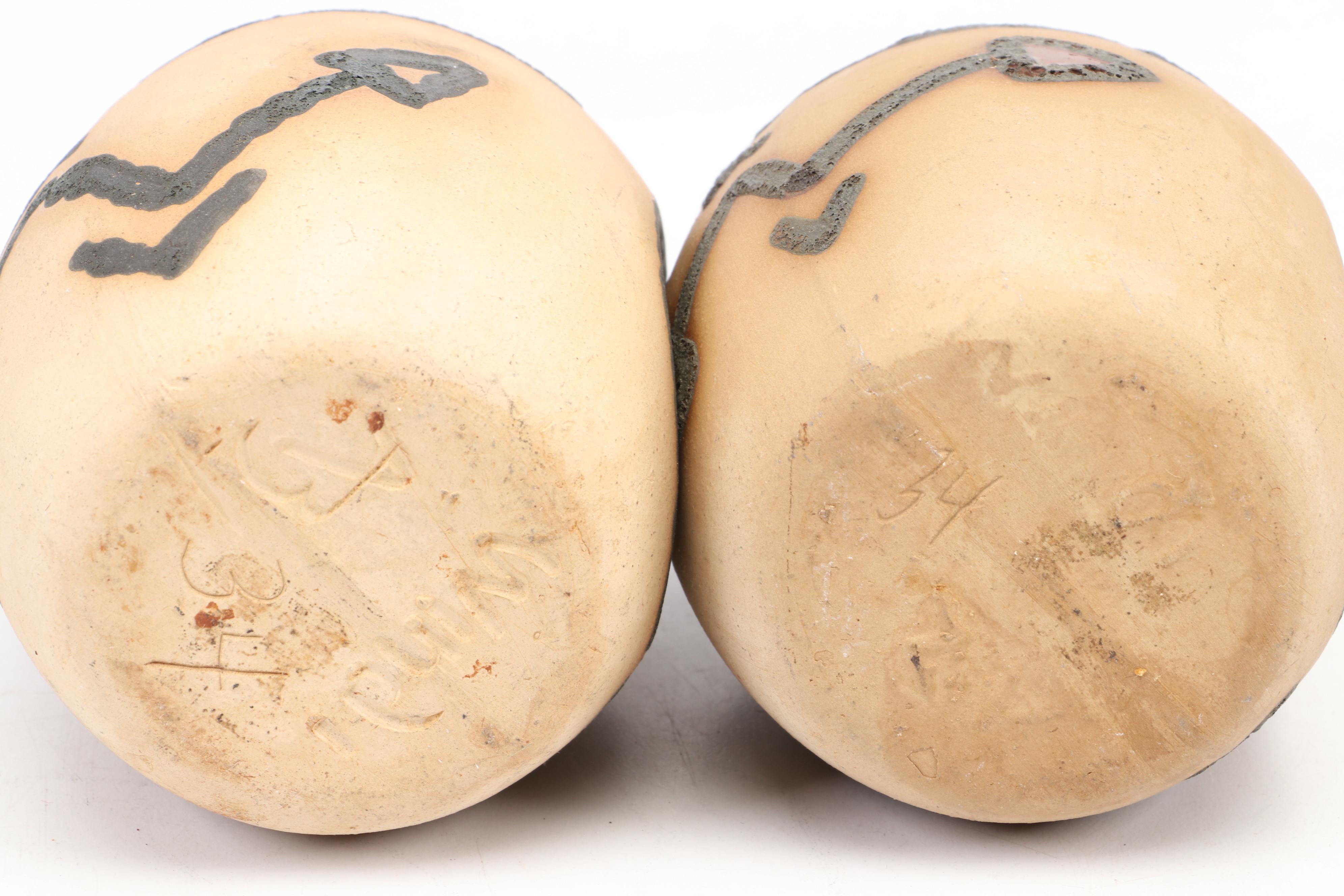 Japanese Export Style Glazed Ceramic Owl Mugs with Nude Nodder Style Mug