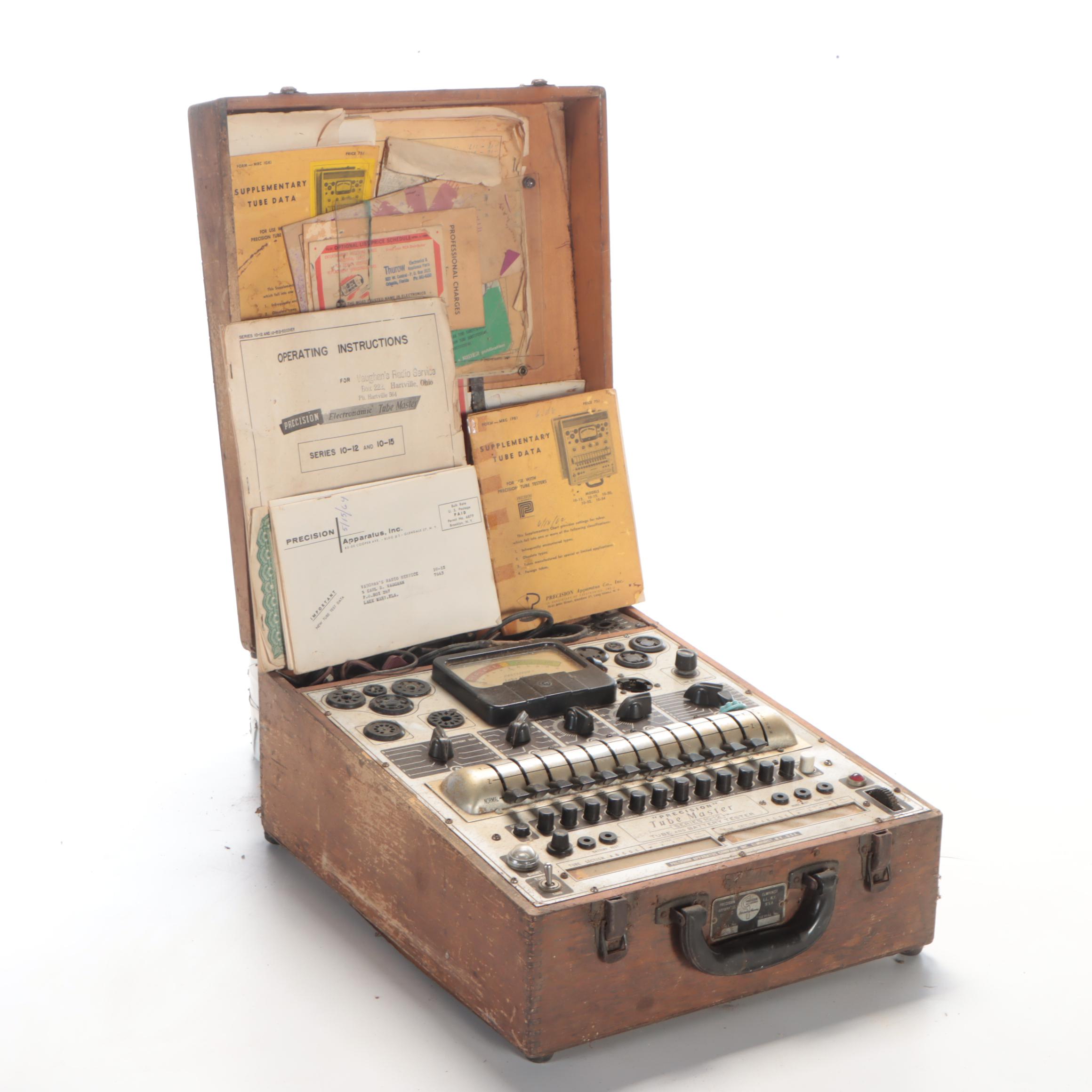Precision Apparatus Company Tube and Battery Tester, Mid-20th Century