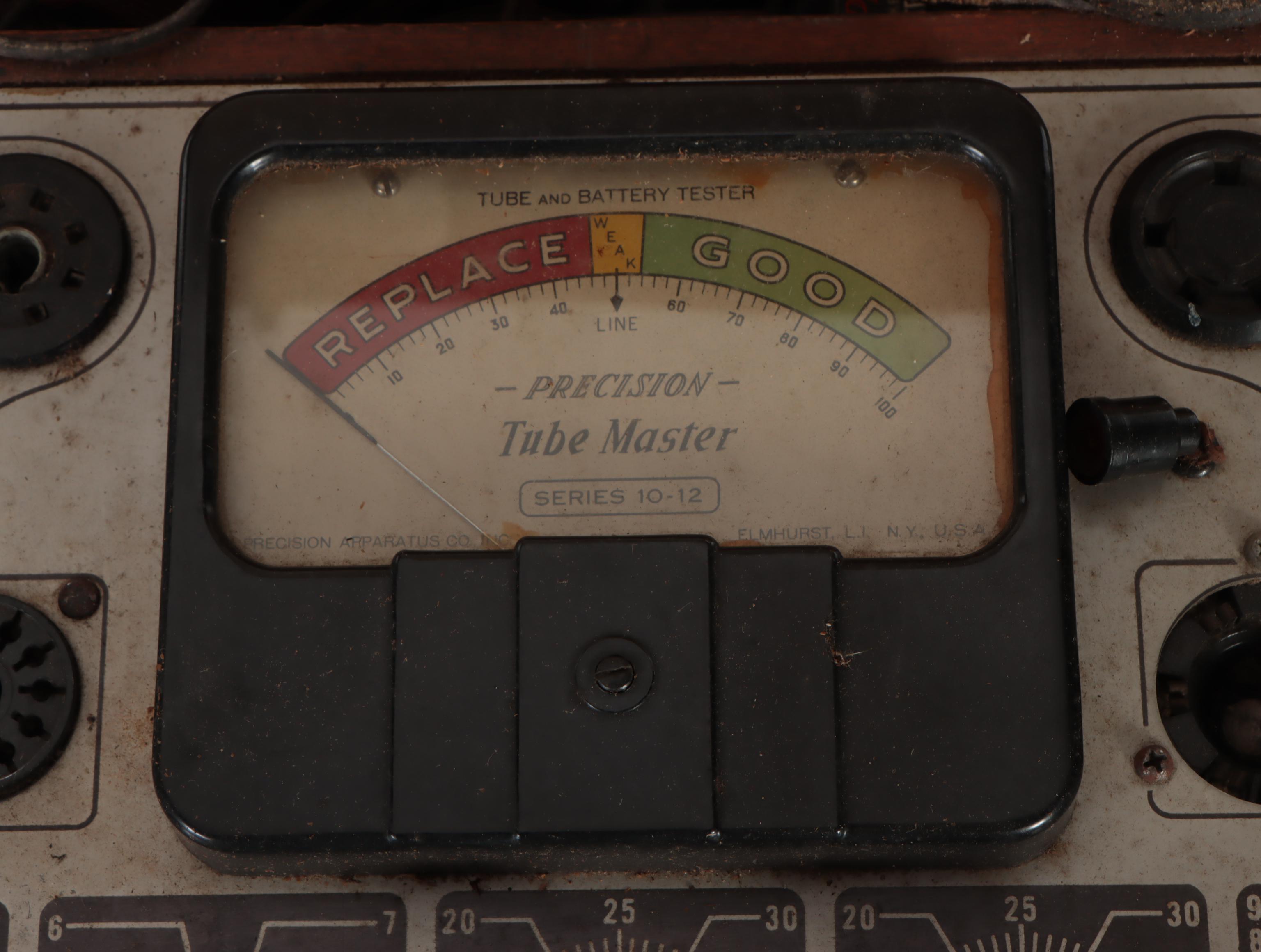 Precision Apparatus Company Tube and Battery Tester, Mid-20th Century