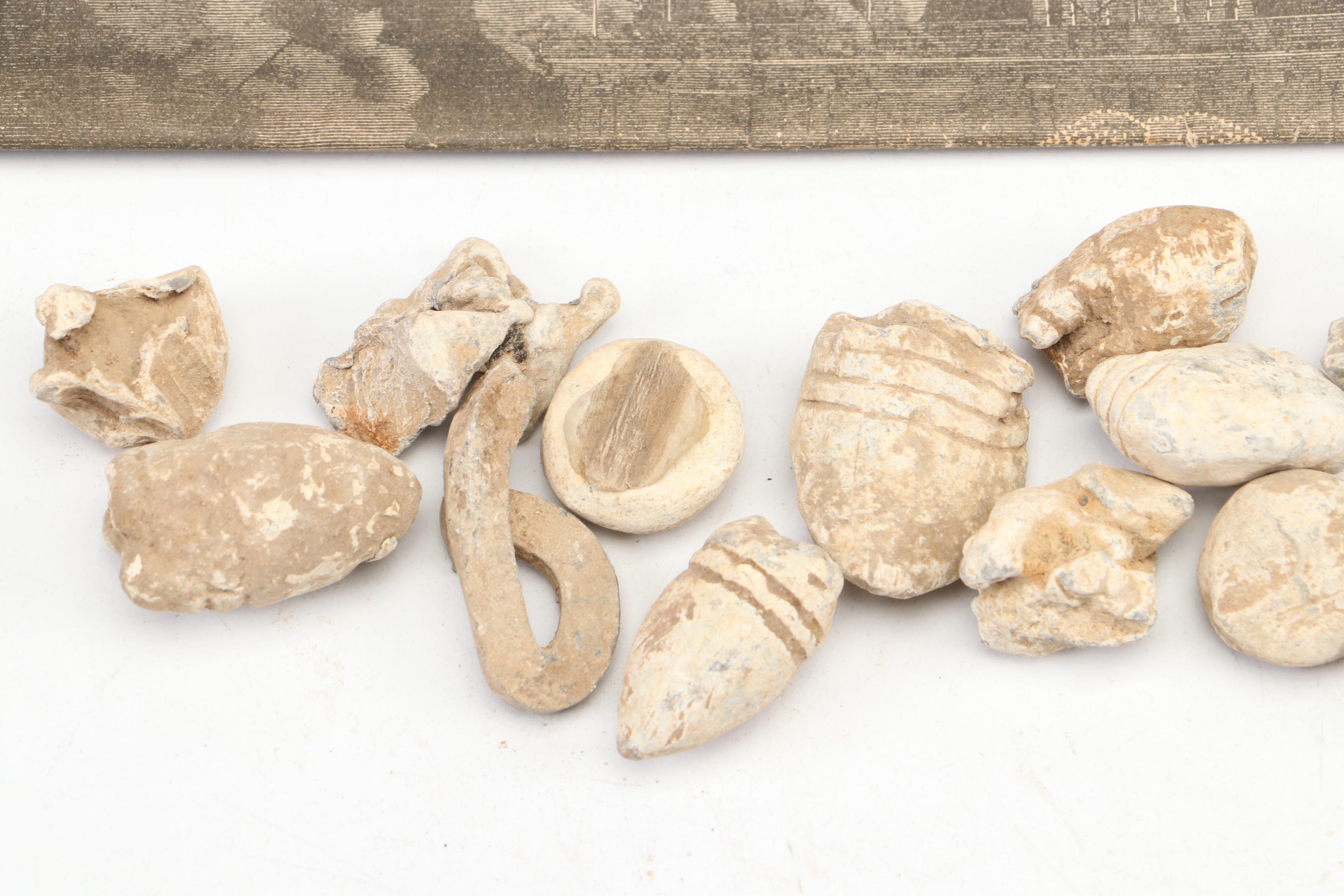 Civil War Era Bullets with Newspaper, Canteen, and More