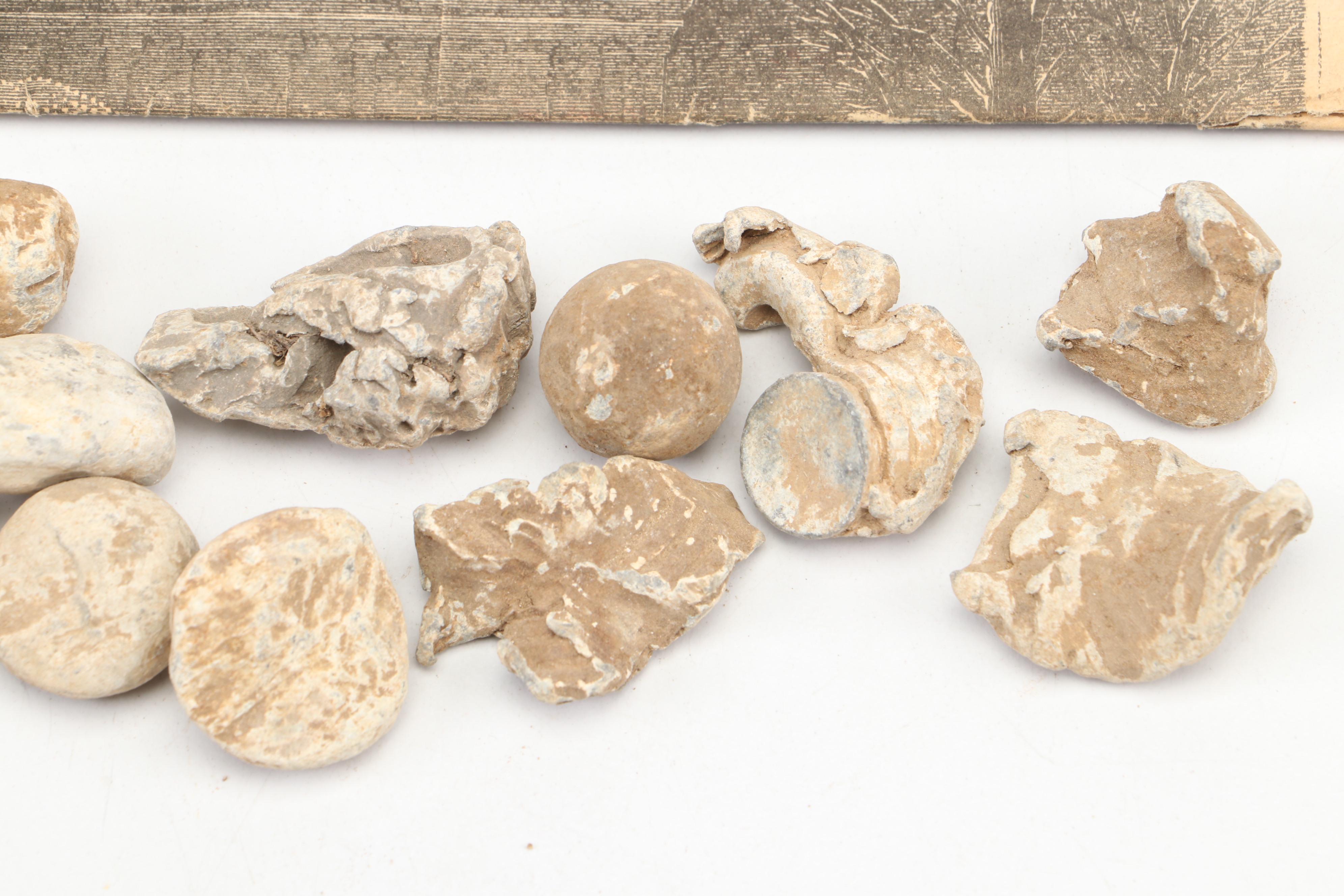 Civil War Era Bullets with Newspaper, Canteen, and More