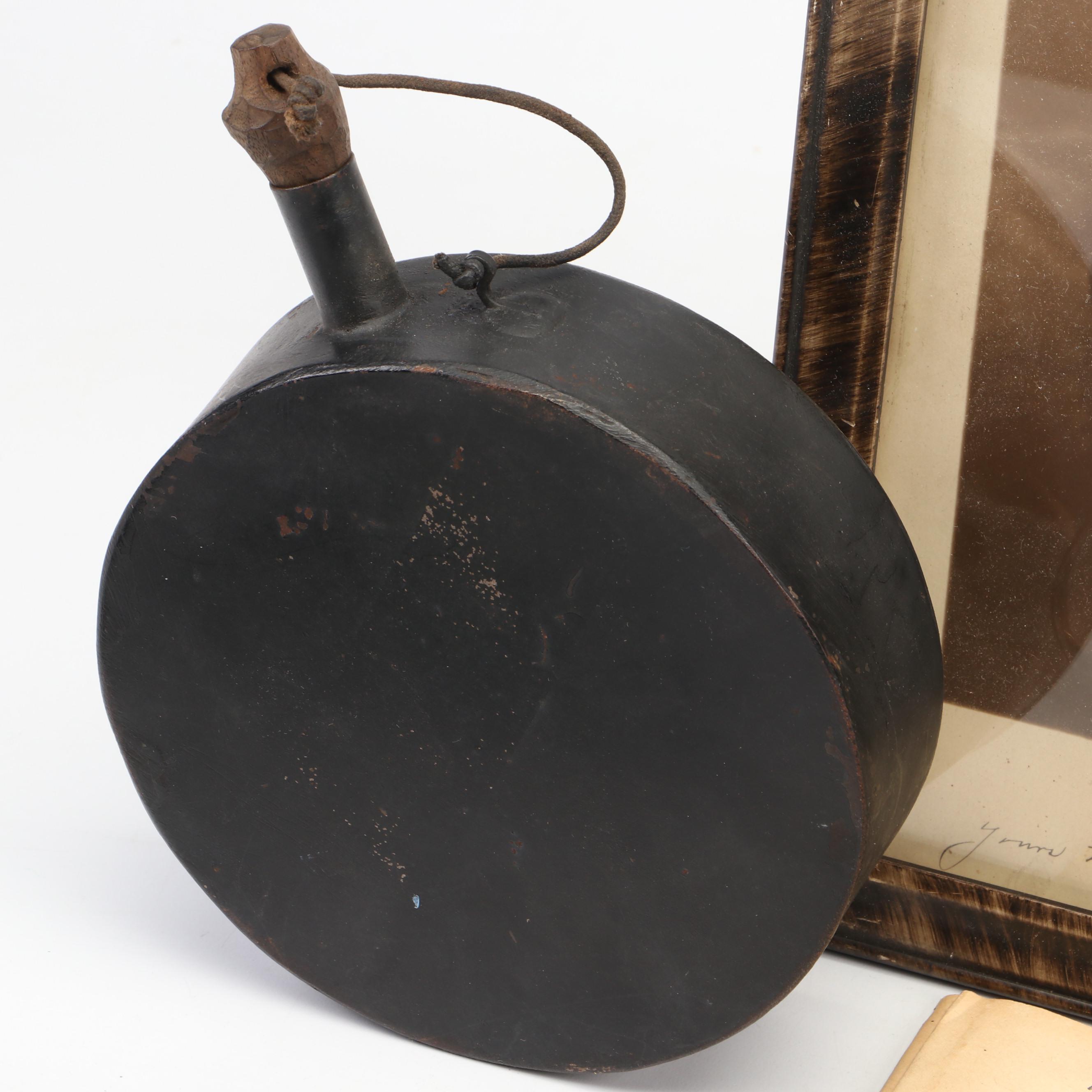 Civil War Era Bullets with Newspaper, Canteen, and More