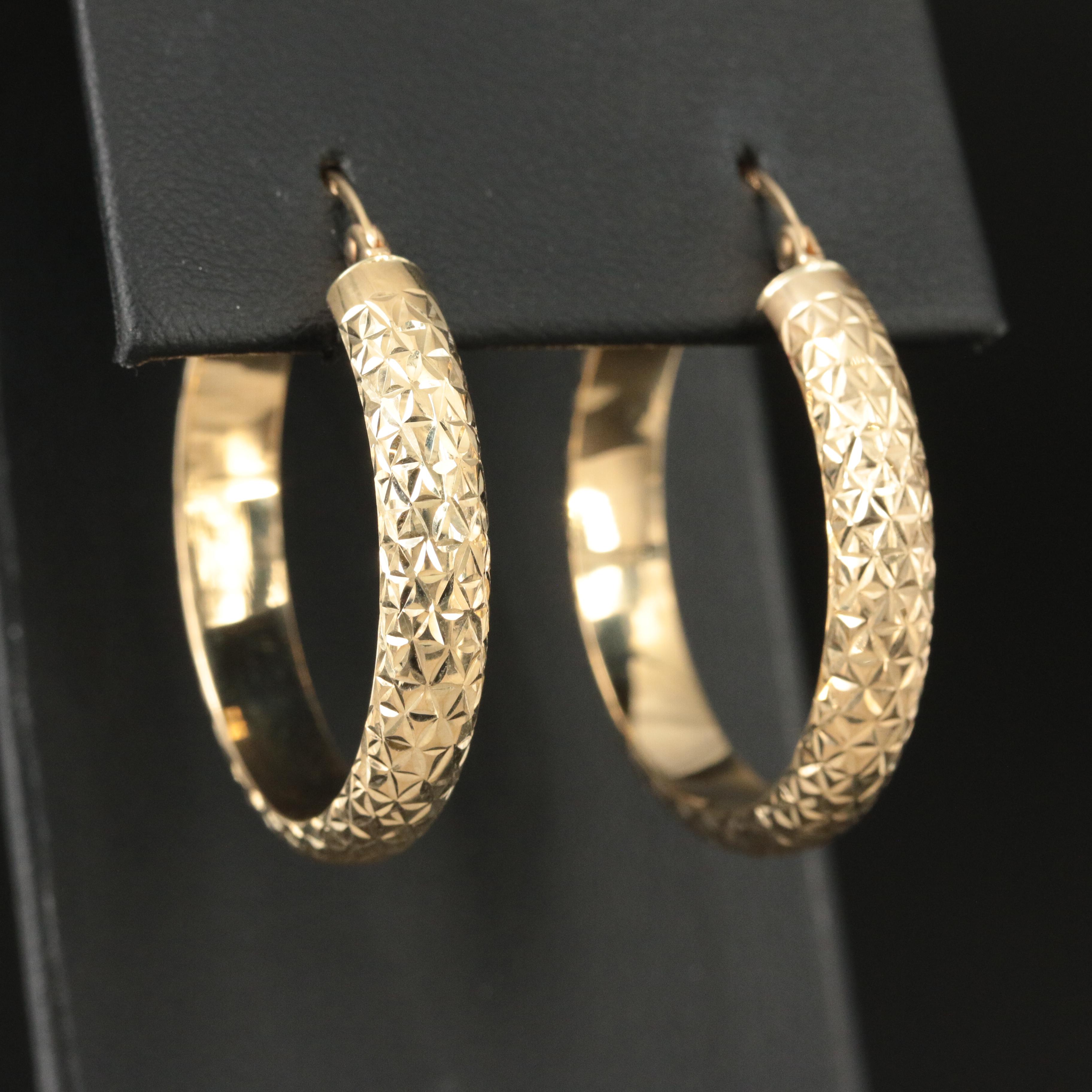 14K Hoop Earrings