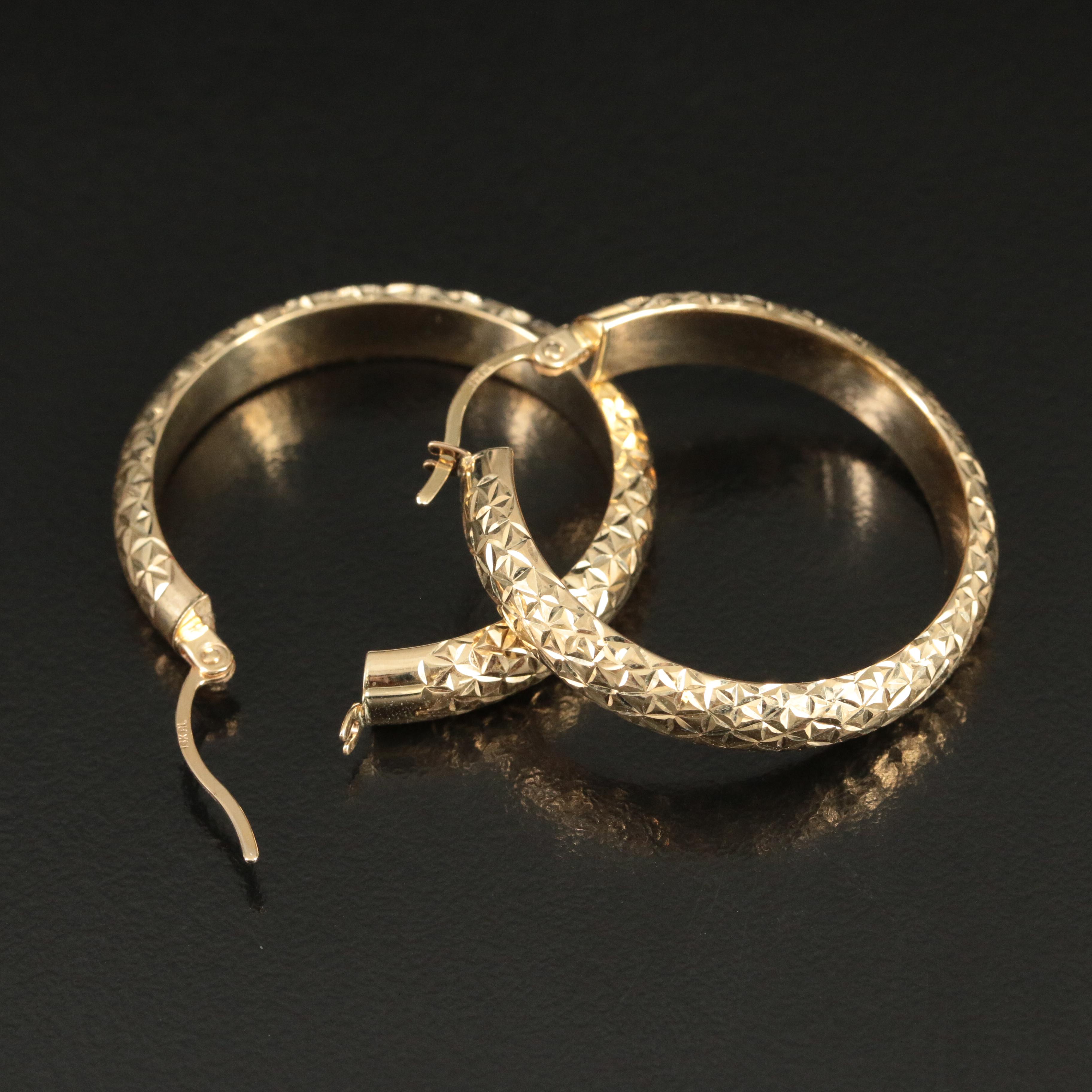 14K Hoop Earrings