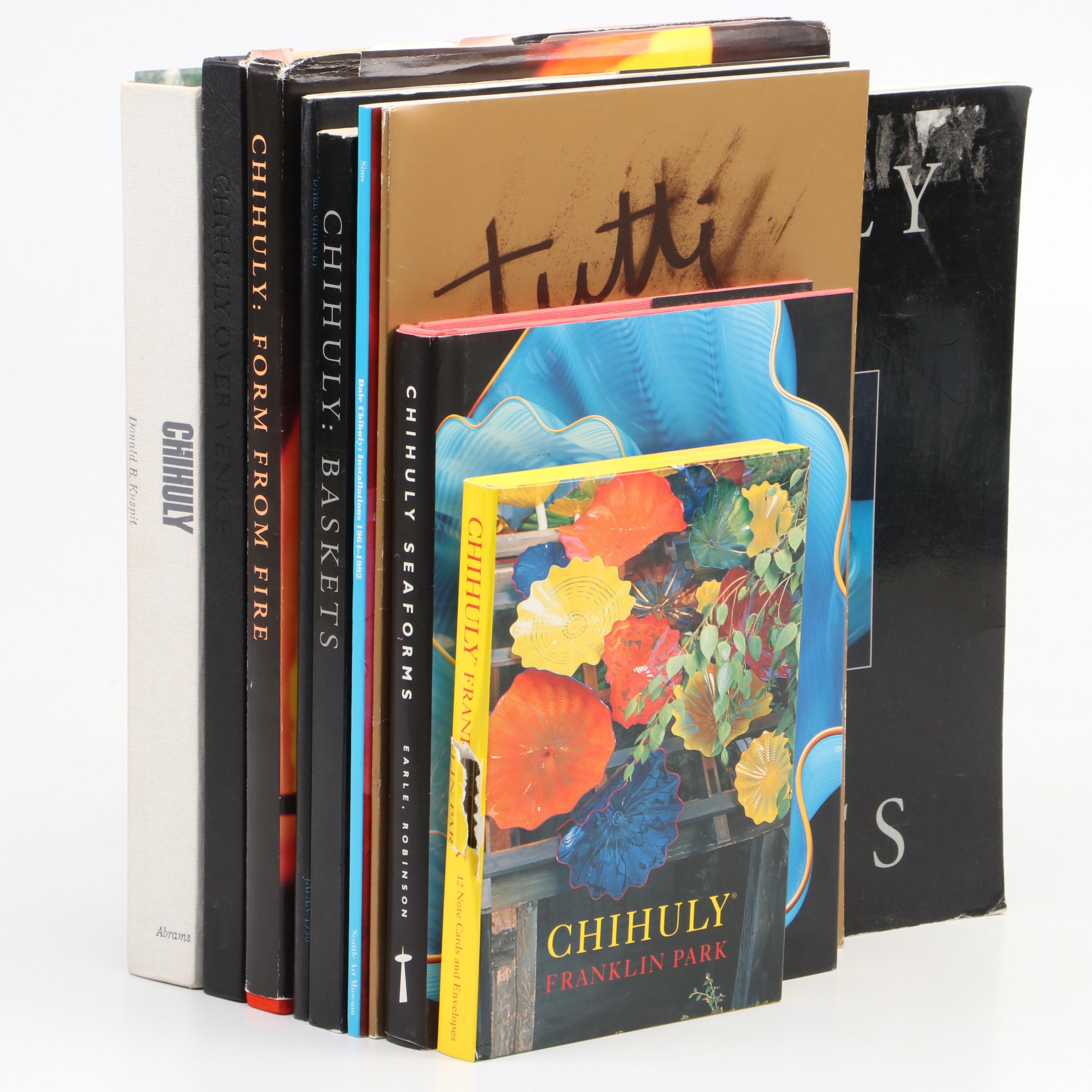 Signed "Dale Chihuly: Japan 1990" Catalog and More Dale Chihuly Books