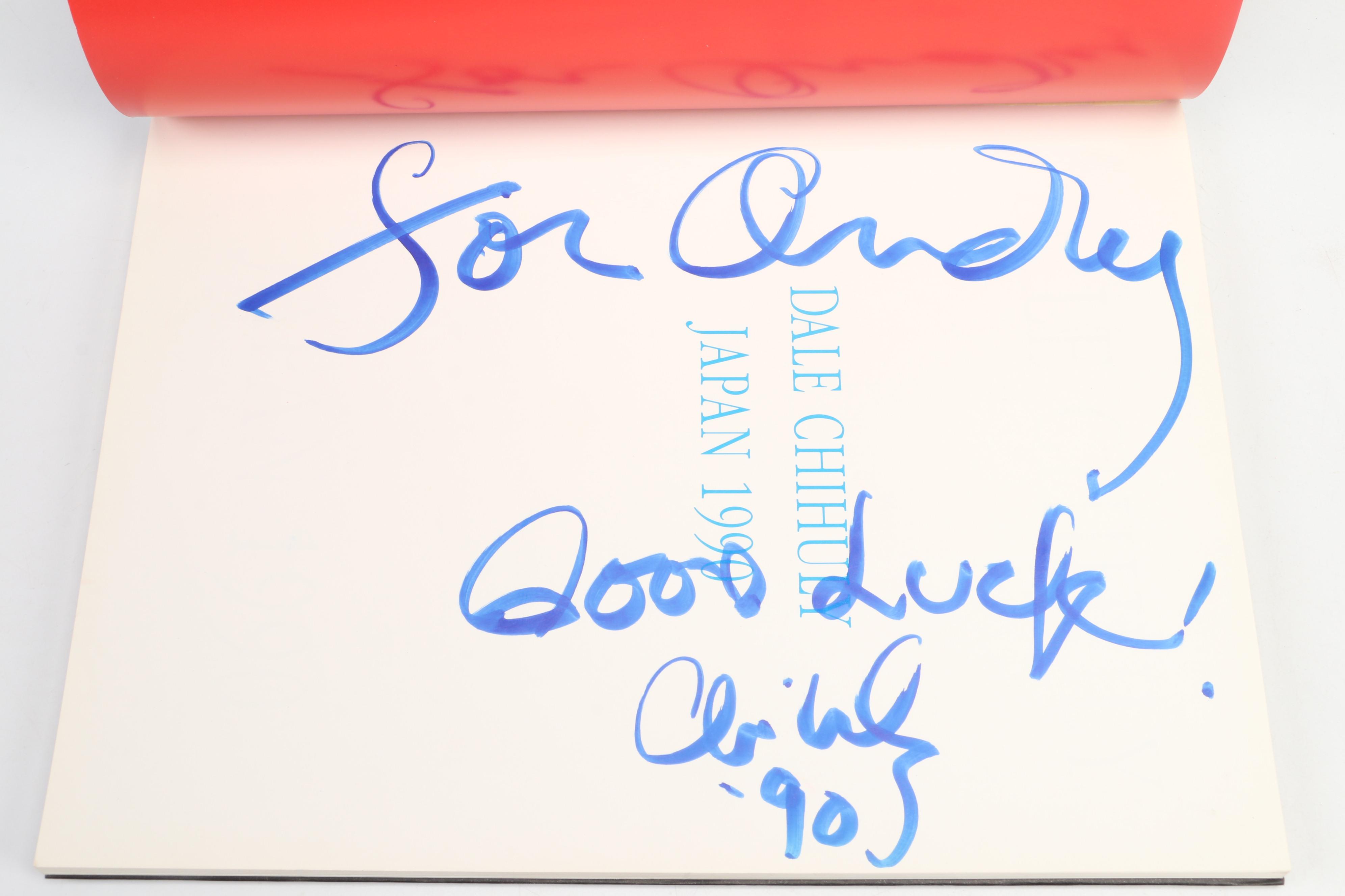 Signed "Dale Chihuly: Japan 1990" Catalog and More Dale Chihuly Books