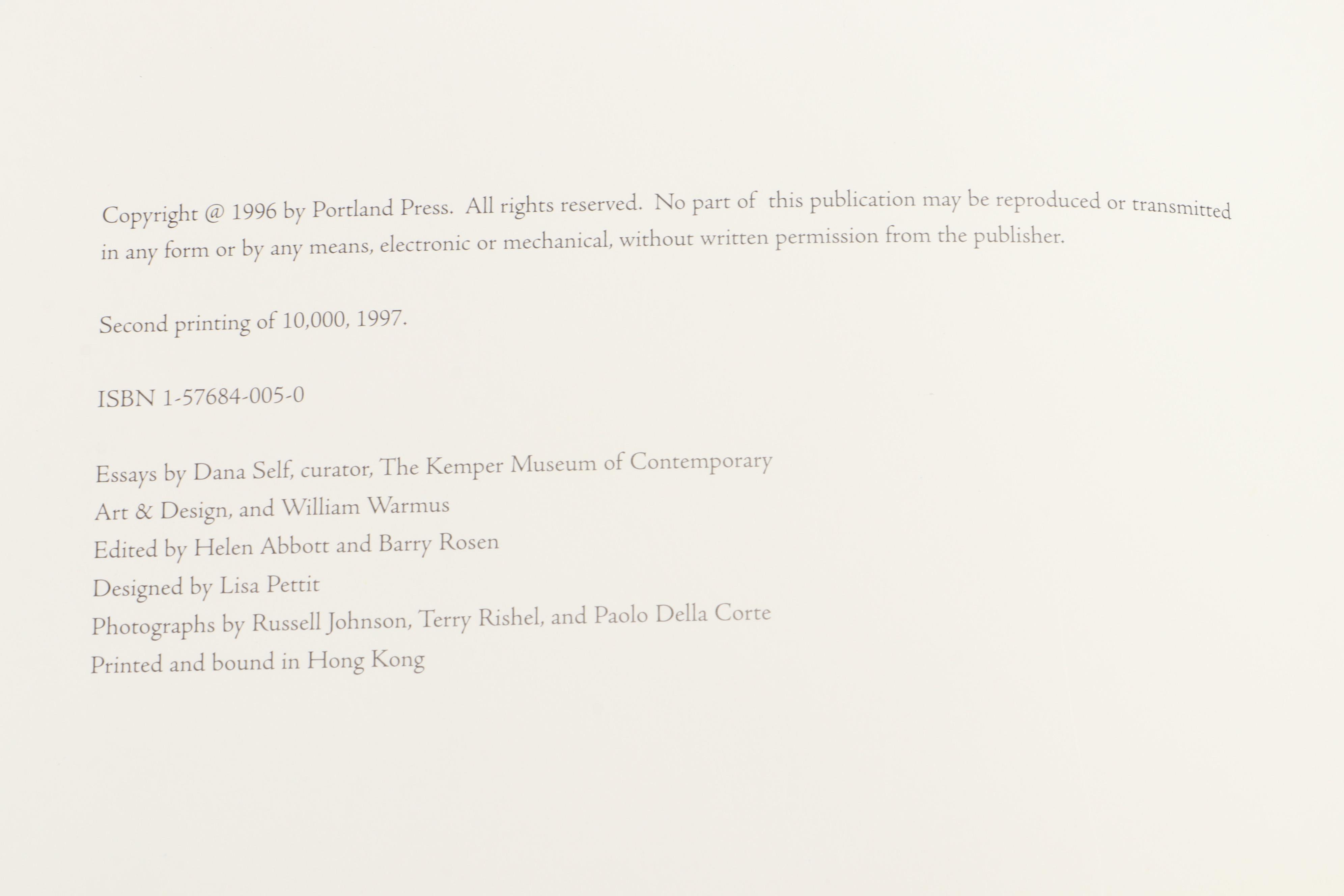 Signed "Dale Chihuly: Japan 1990" Catalog and More Dale Chihuly Books