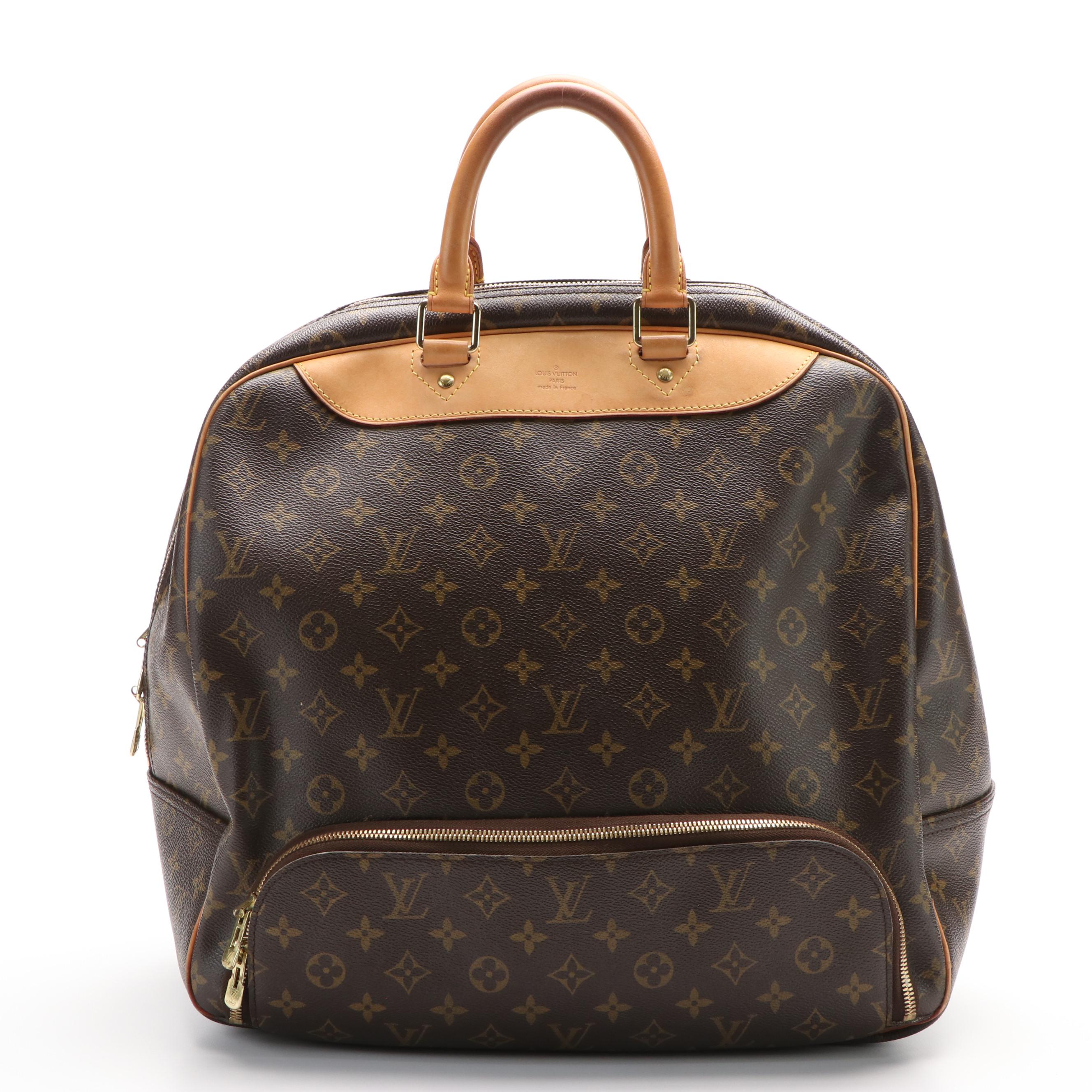 Louis Vuitton Evasion Travel Bag in Monogram Coated Canvas