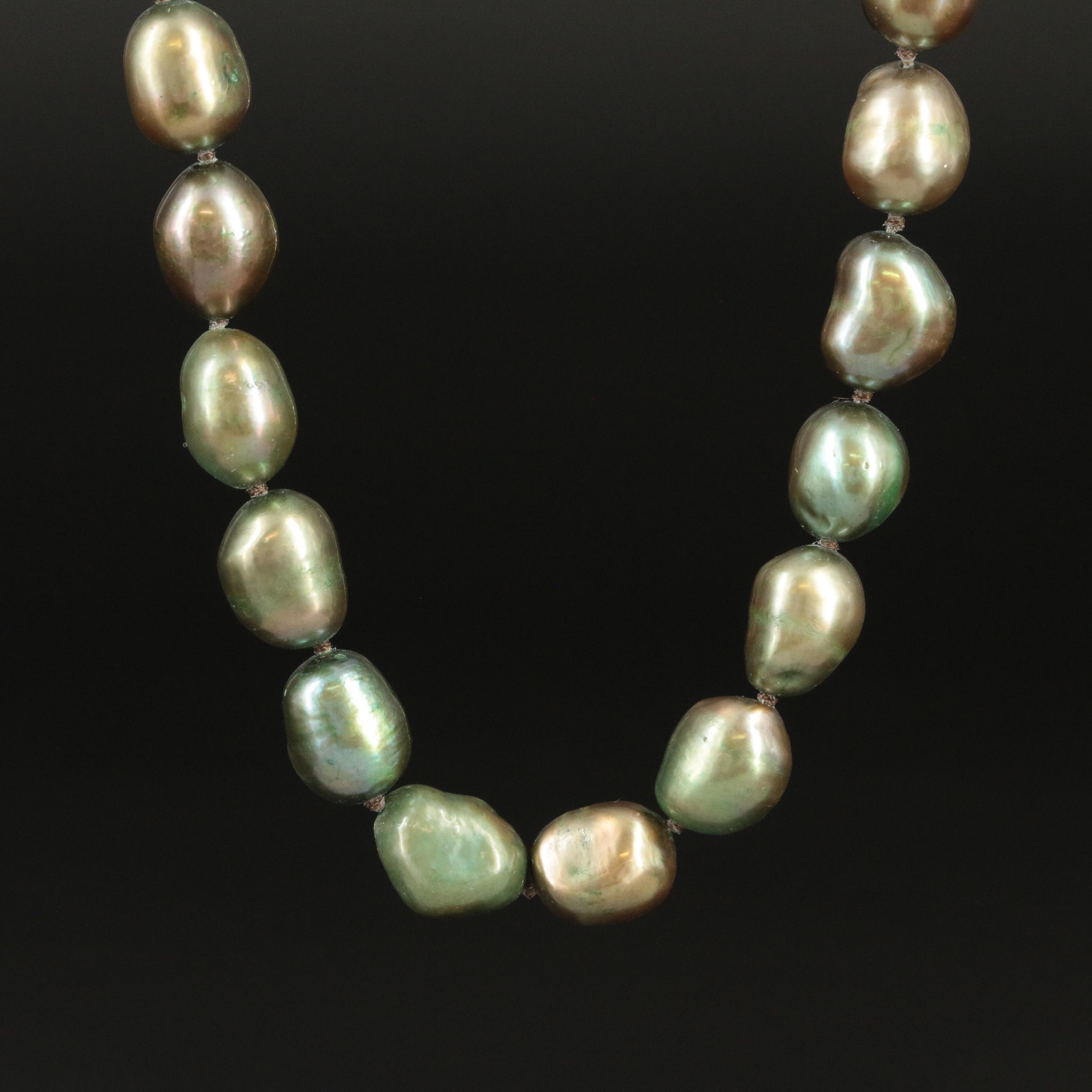 Pearl Necklace with 14K Clasp