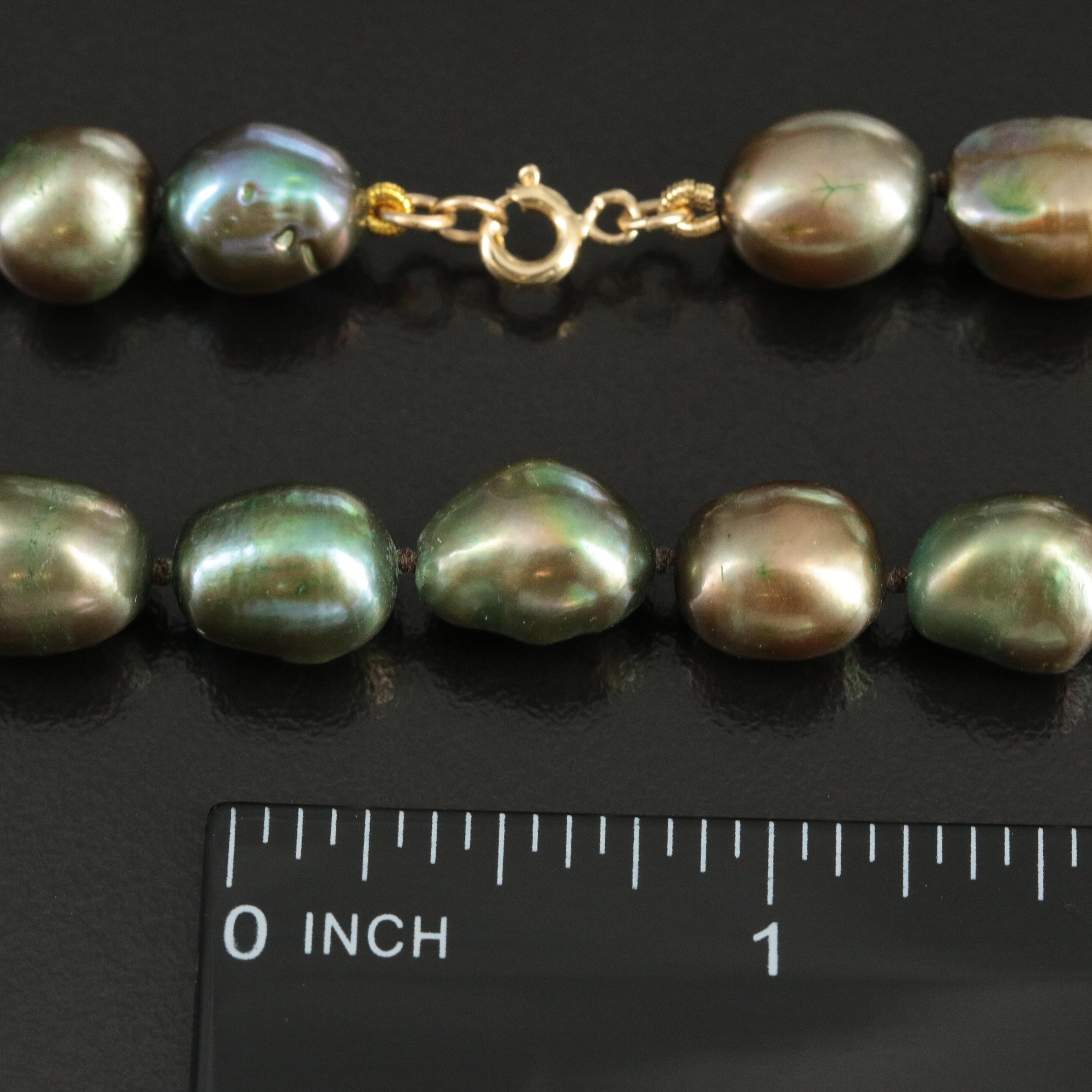 Pearl Necklace with 14K Clasp