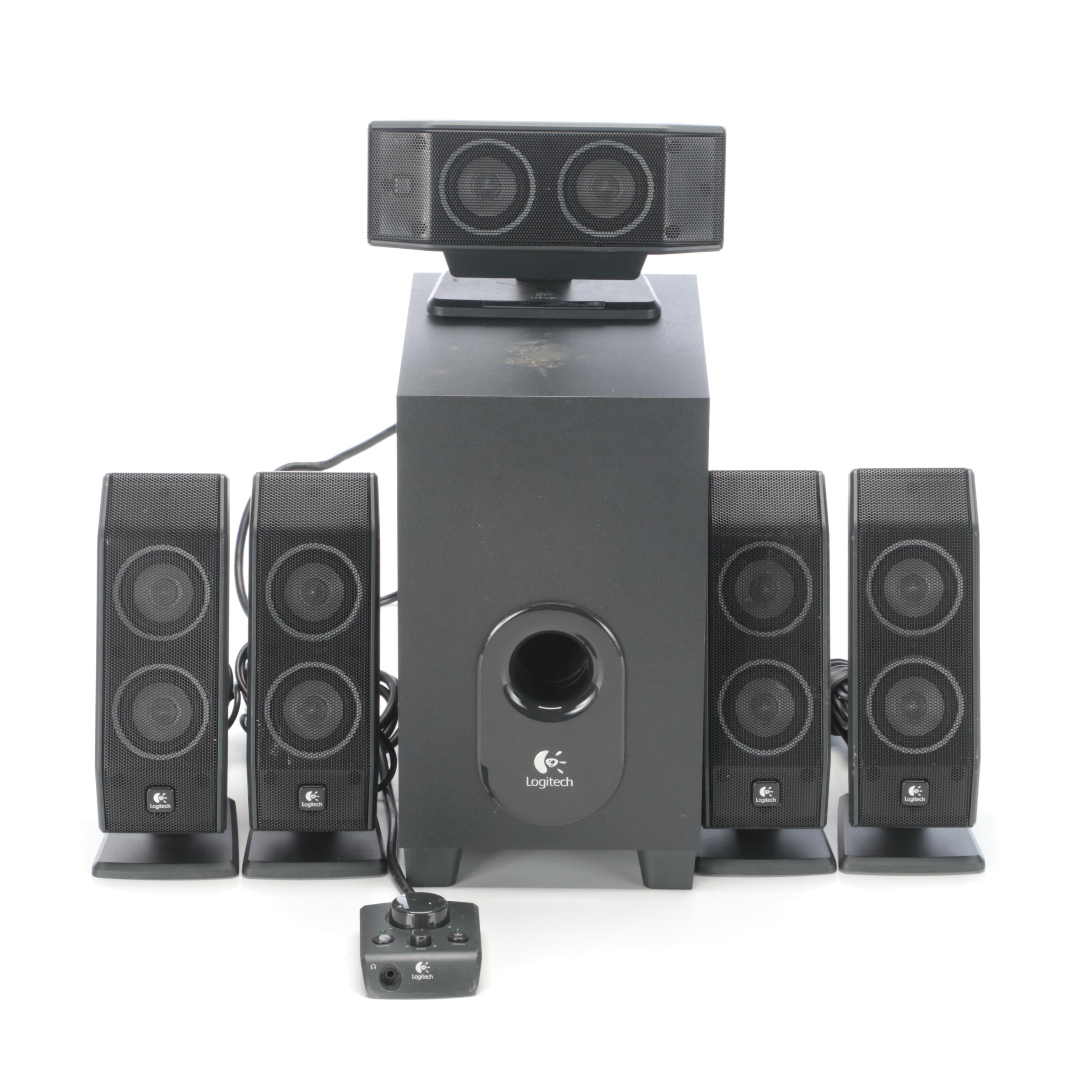 Logitech X540 Surround Sound Speaker Set With Center Channel