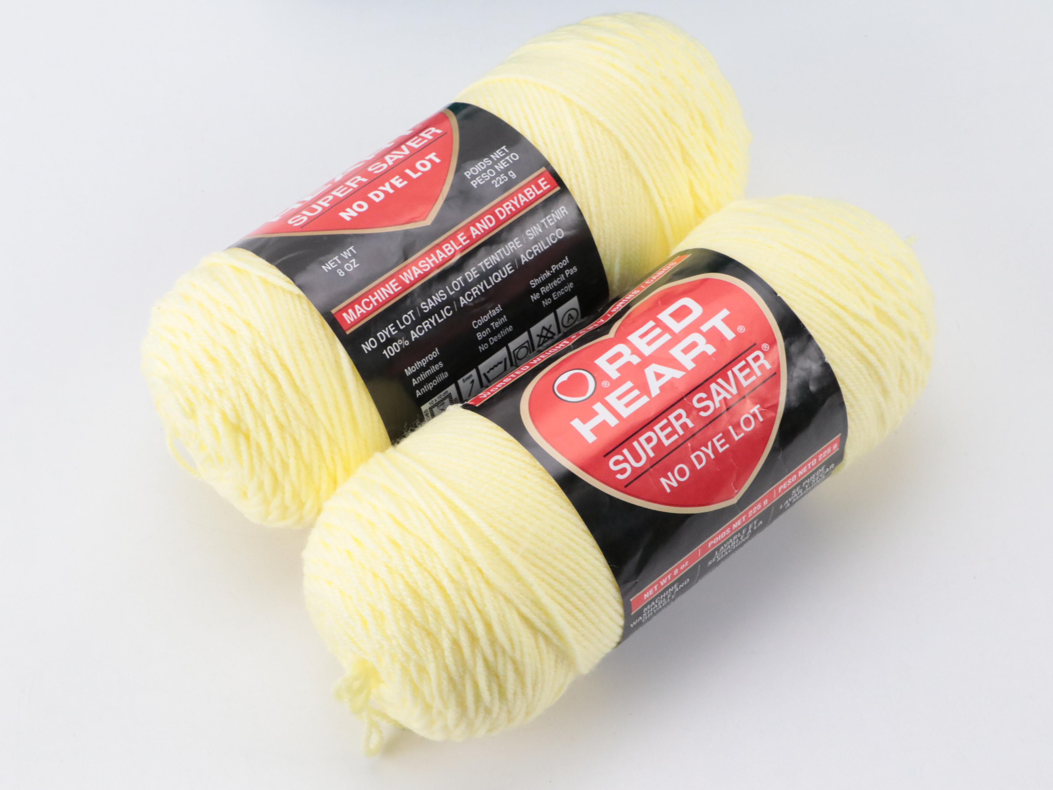 Red Heart and More Wool Yarn Skeins