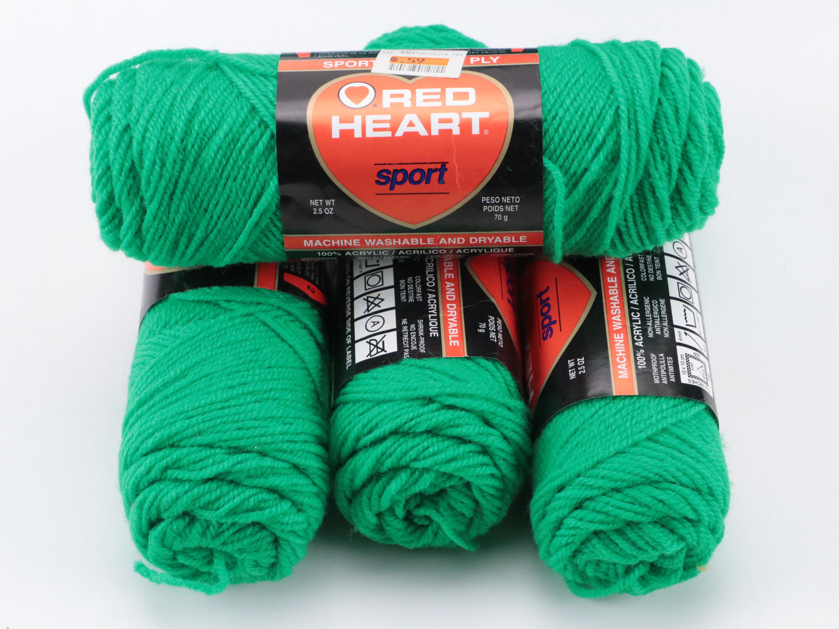 Red Heart and More Wool Yarn Skeins