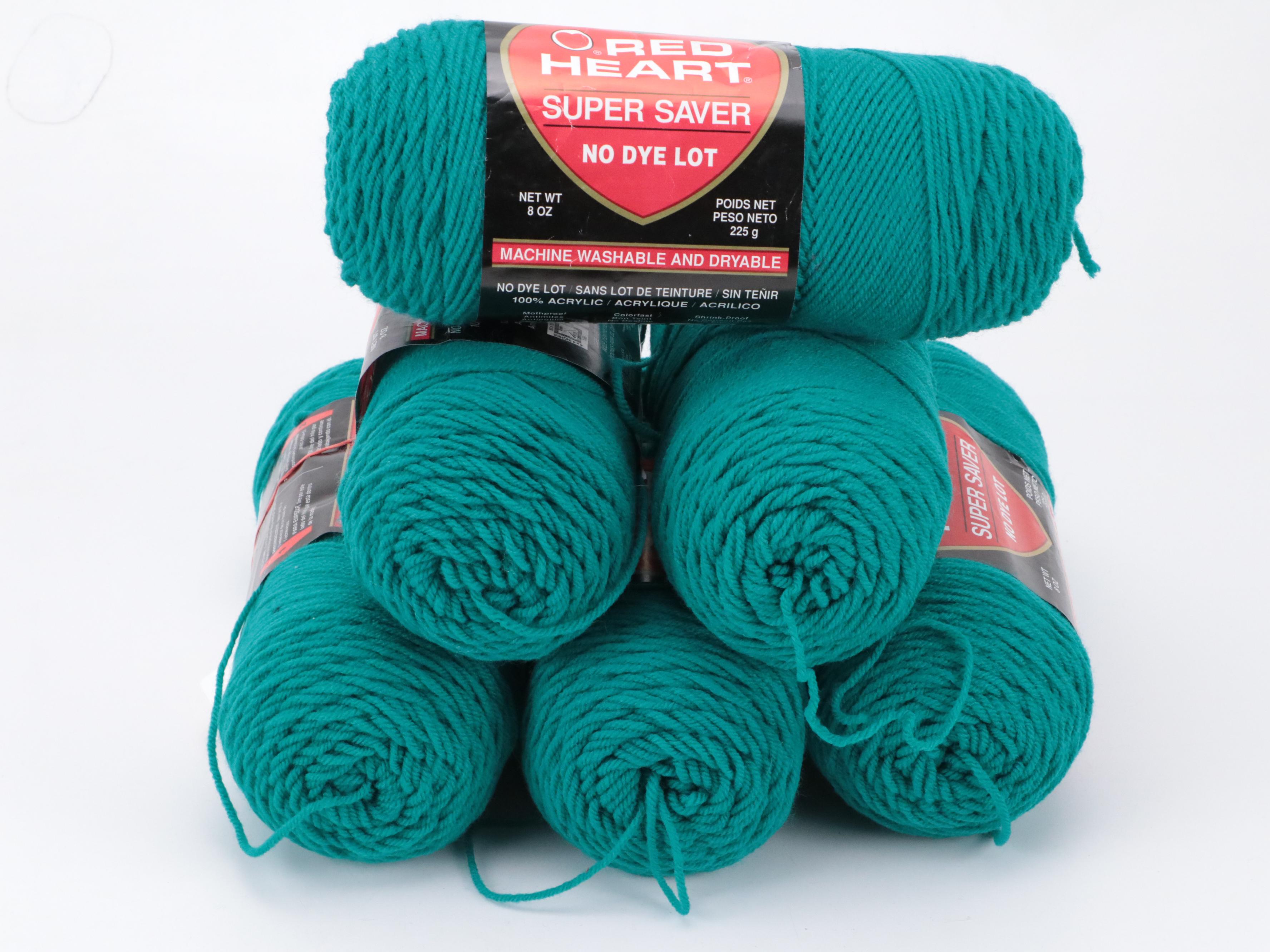 Red Heart and More Wool Yarn Skeins