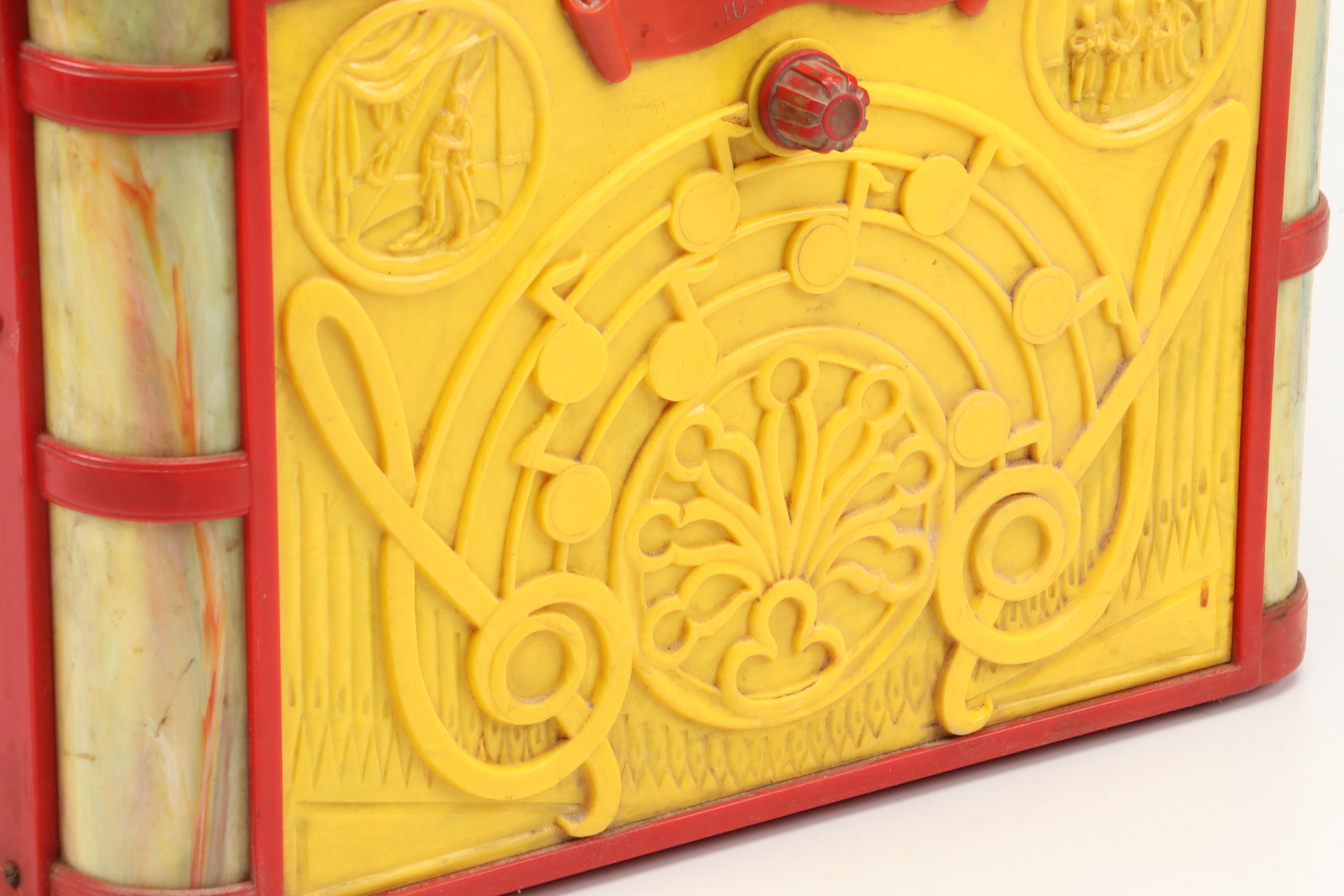 Bing Crosby Tin Litho and Celluloid Junior Jukebox