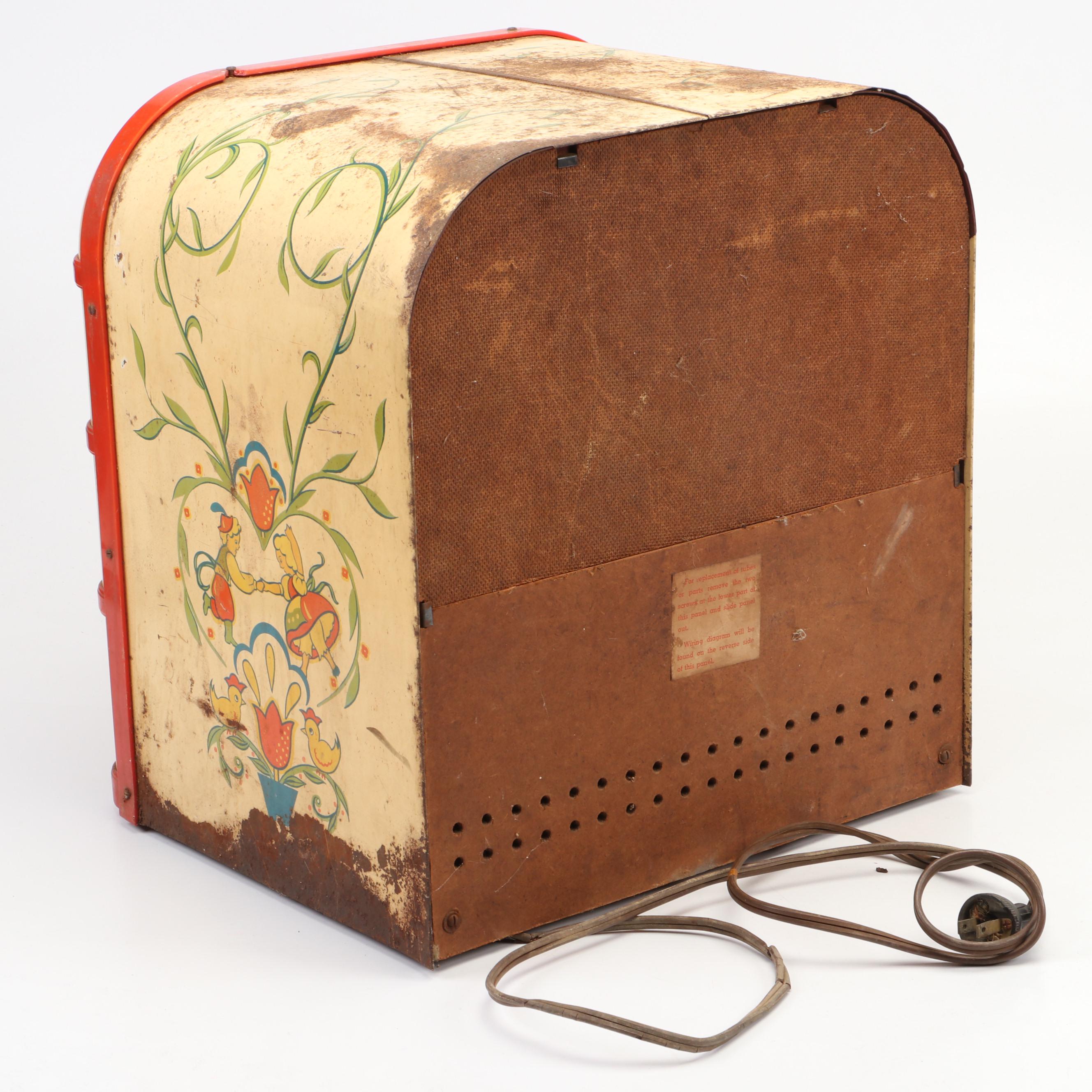 Bing Crosby Tin Litho and Celluloid Junior Jukebox