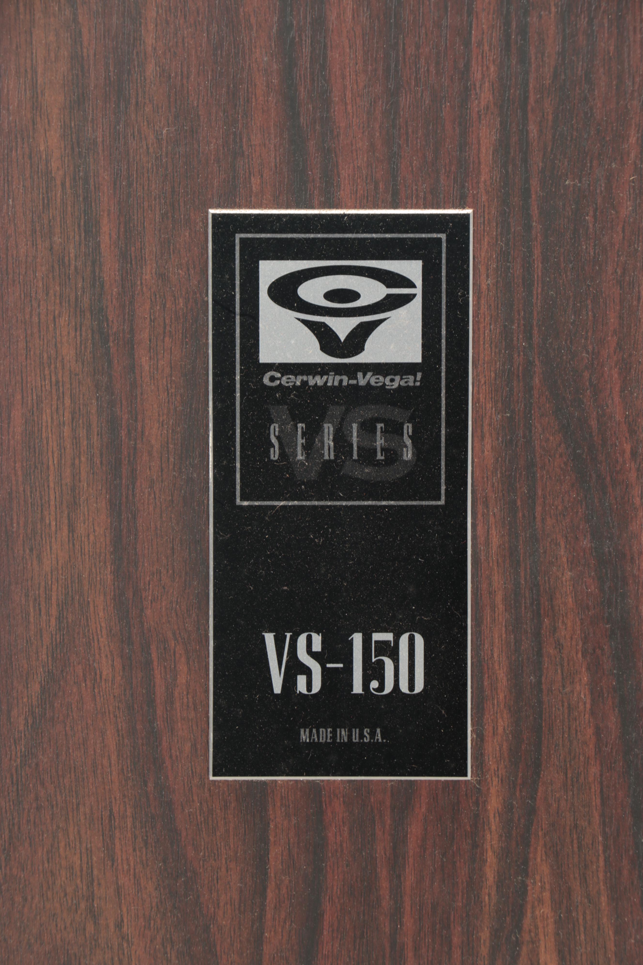 Cerwin-Vega! VS Series VS-150 and DX Series DX-9 Speakers, Mid to Late 20th C.