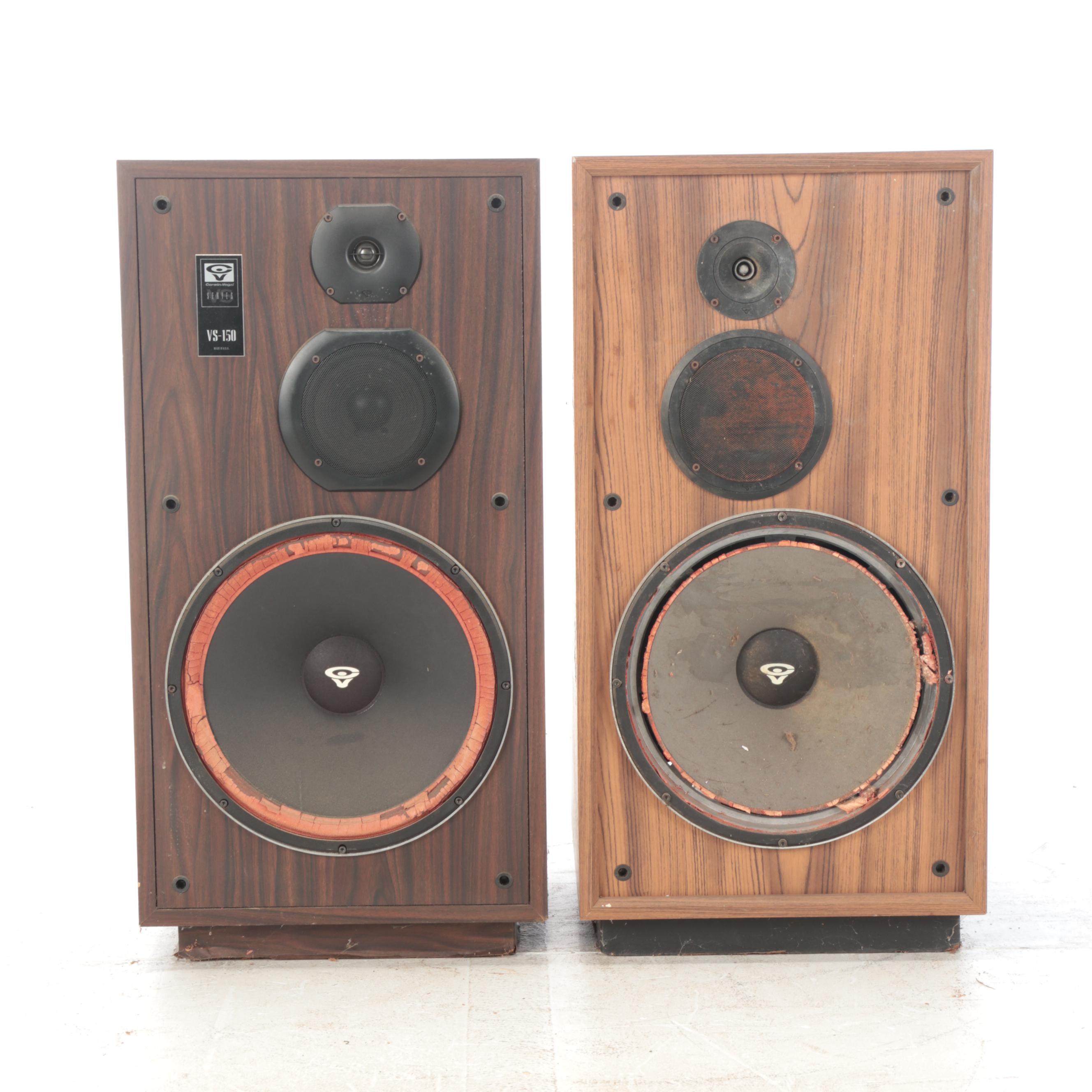 Cerwin-Vega! VS Series VS-150 and DX Series DX-9 Speakers, Mid to Late 20th C.