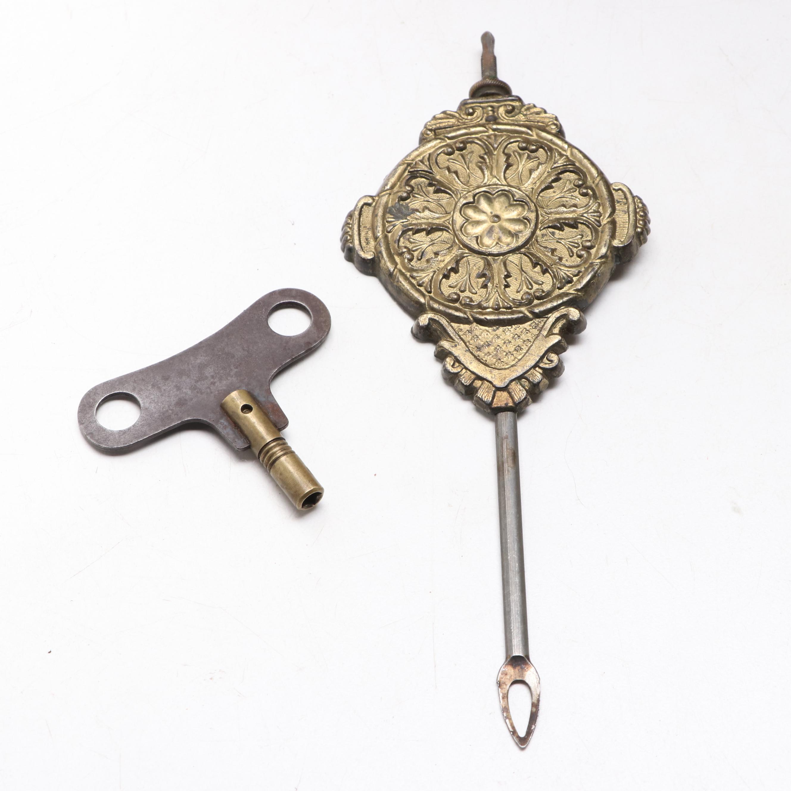Gilbert Clock Co. Pressed Walnut Gingerbread 8 Day Kitchen Clock, circa 1880s
