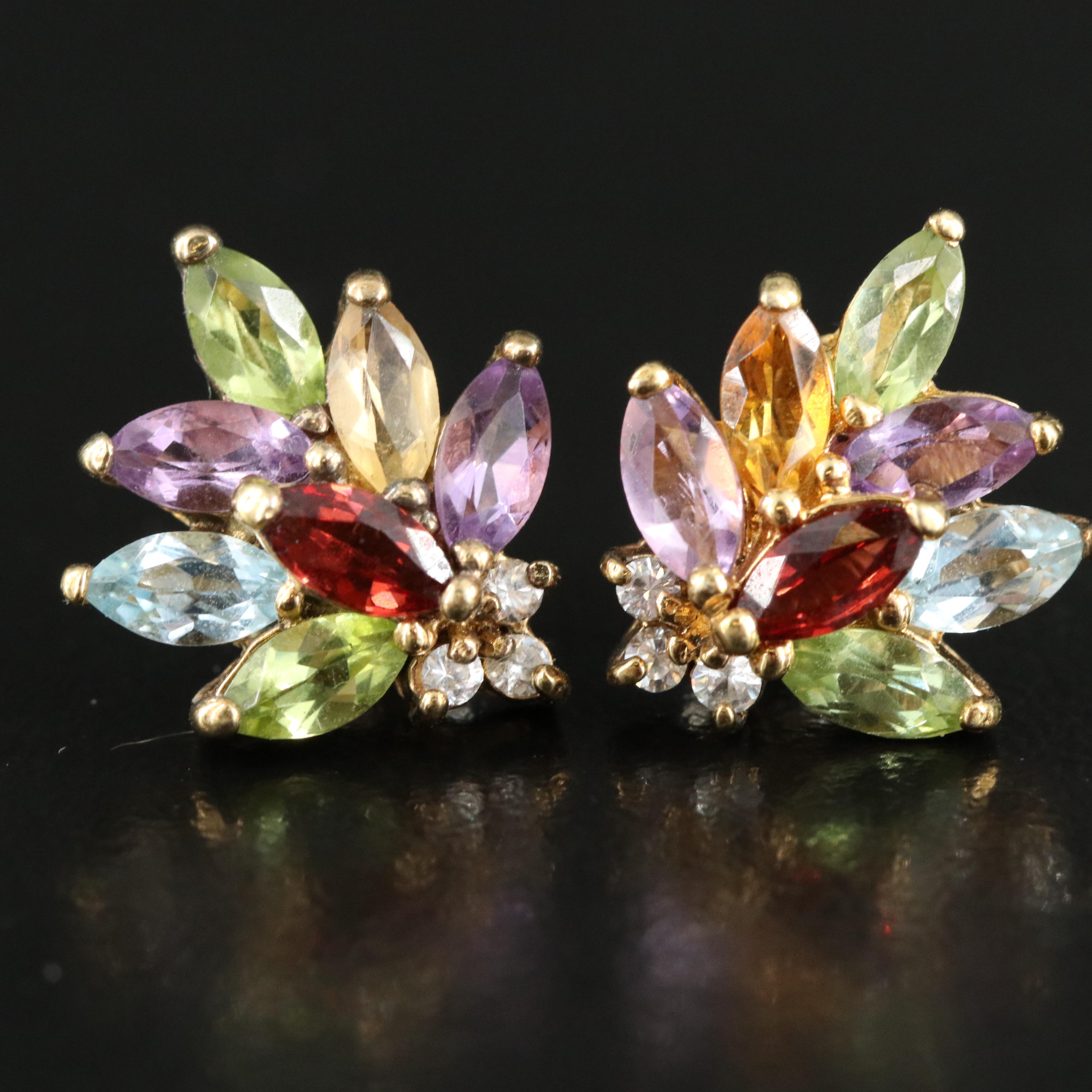 Sapphire, Garnet and Amethyst Featured in Sterling Jewelry Assortment