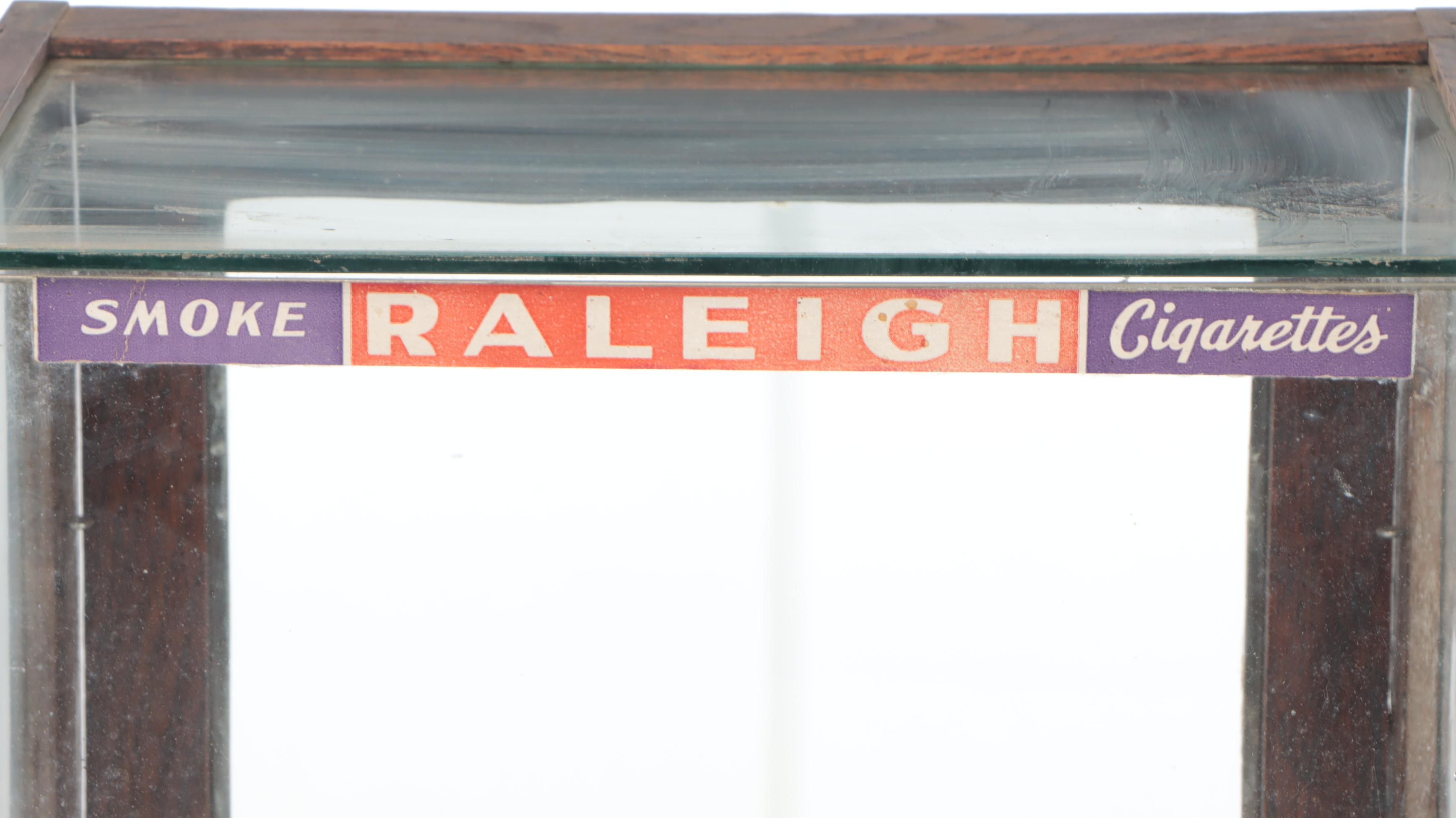 Oak Frame Glass Front Mercantile Display Case, Early to Mid-20th Century