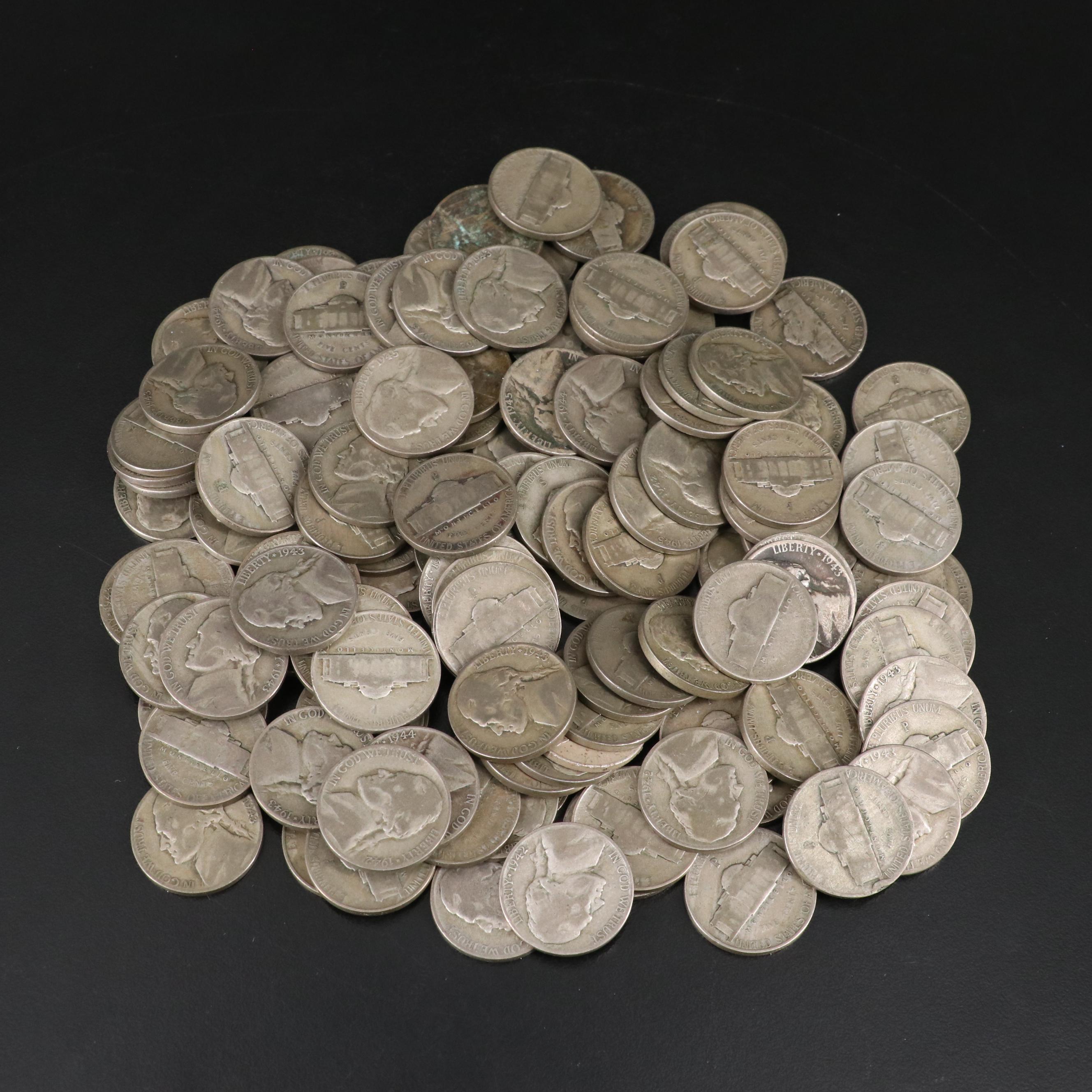 Collection of U.S. Nickels With Two Shield Nickels and Other Coins