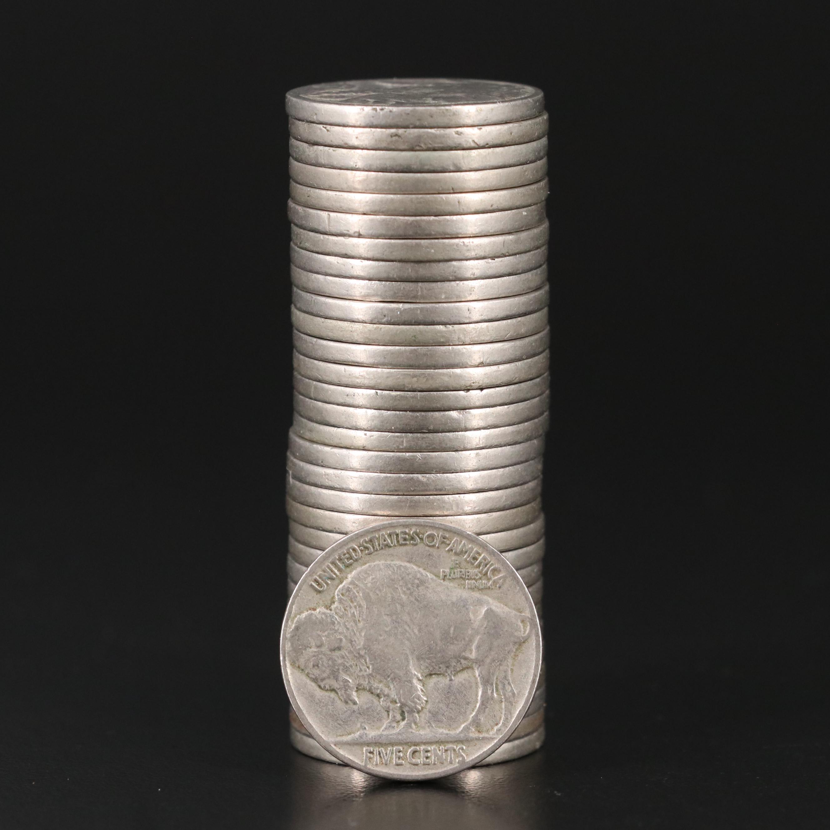 Collection of U.S. Nickels With Two Shield Nickels and Other Coins