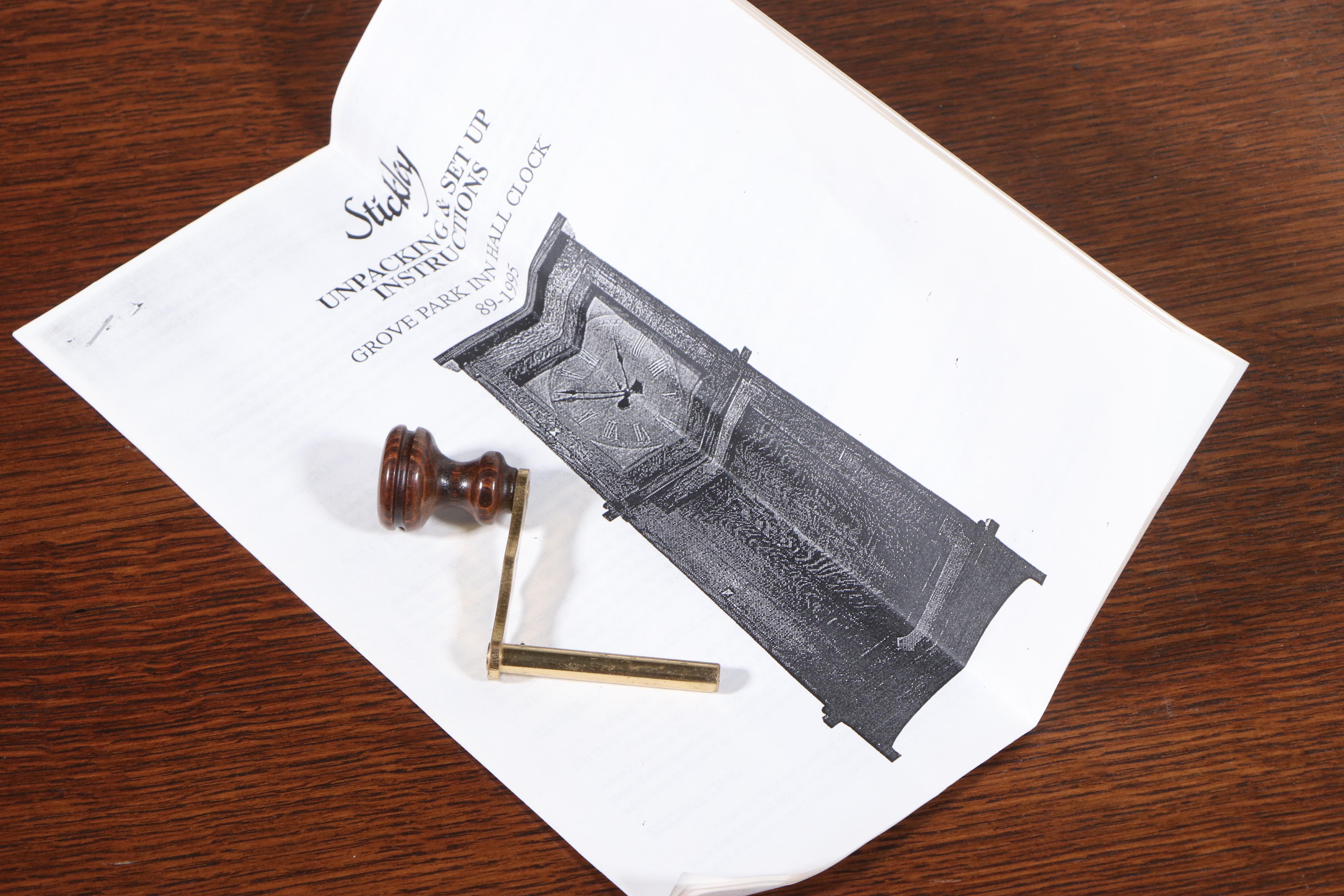 Stickley "Grove Park Inn" Arts and Crafts Style Oak and Copper Hall Clock