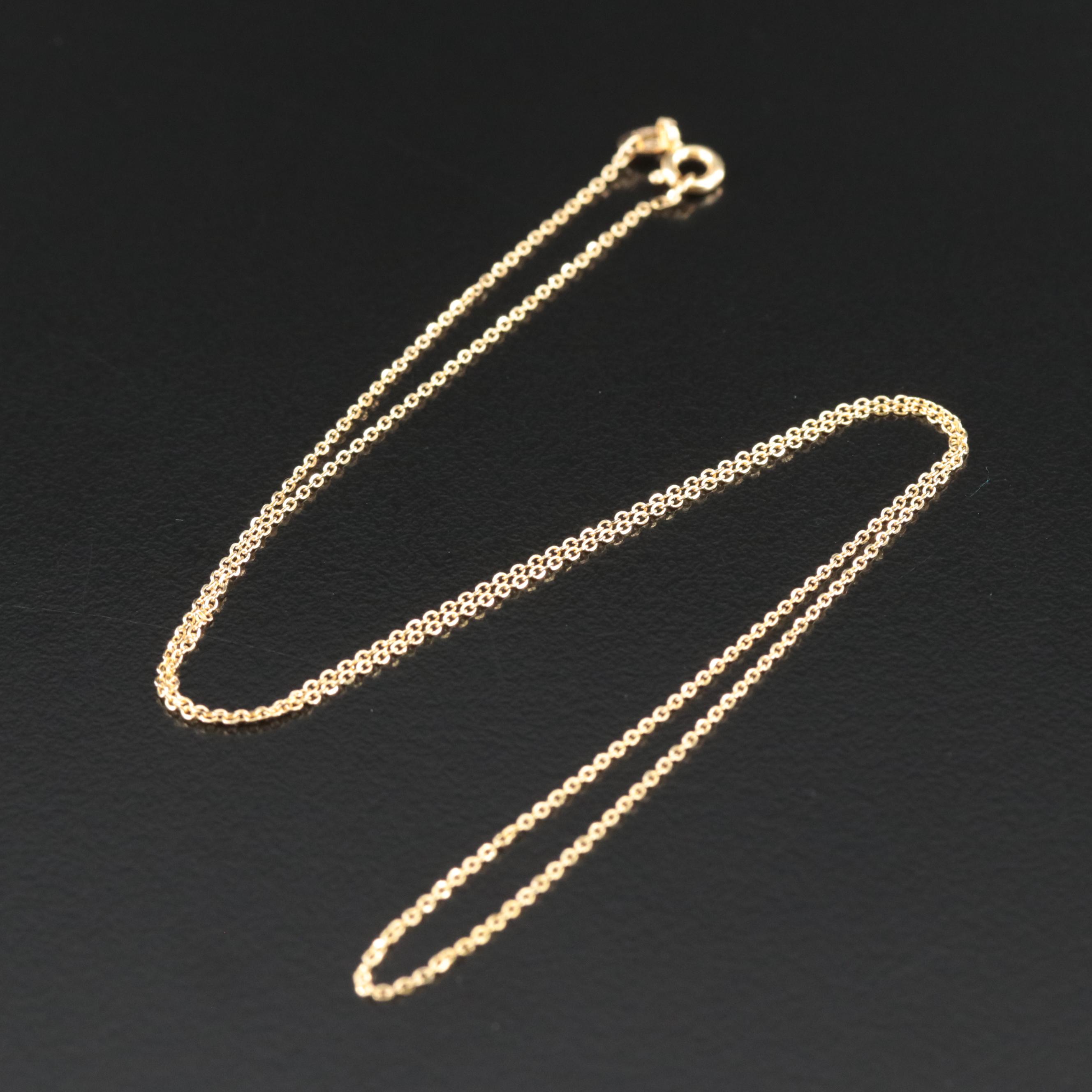 14K Cable Chain Necklace