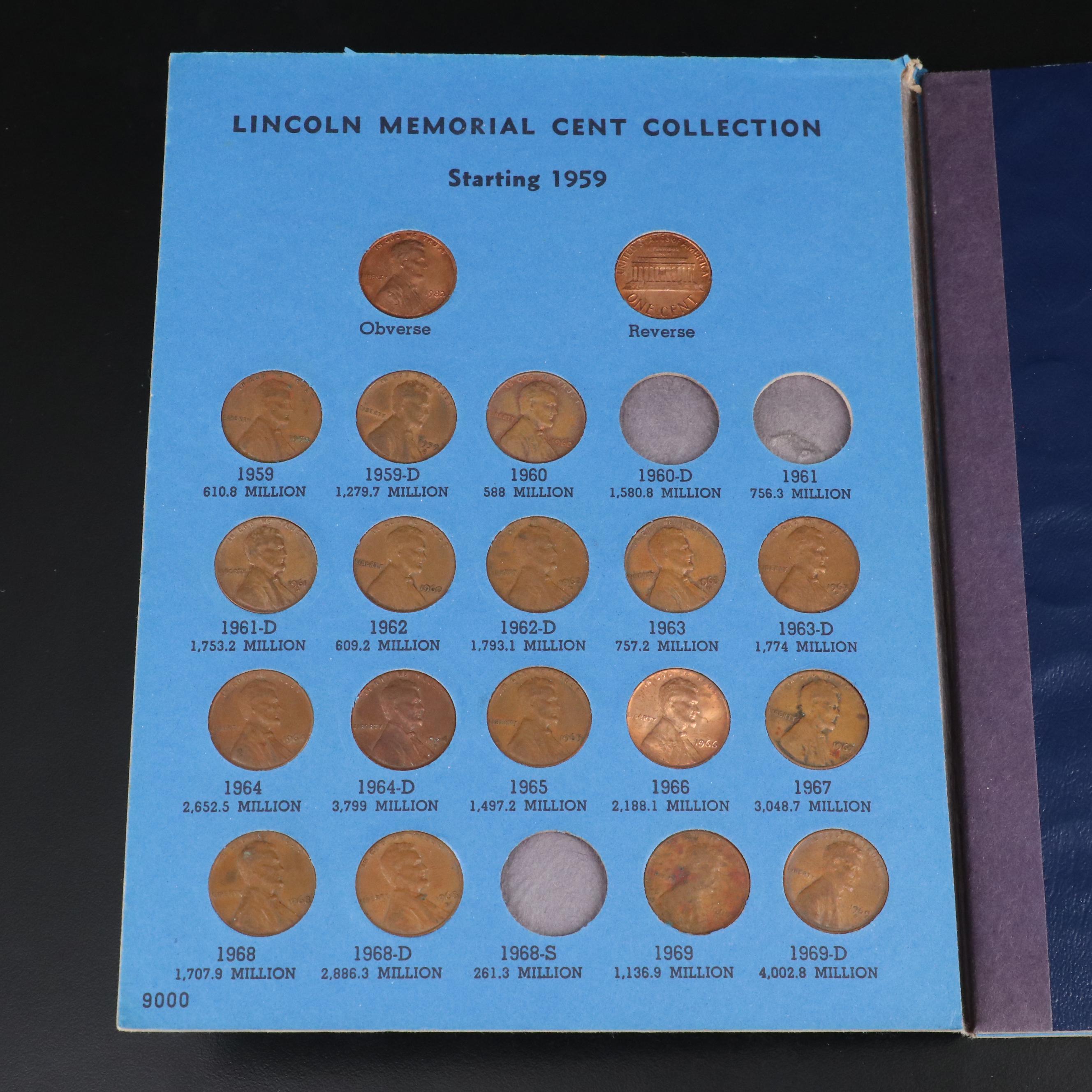 Five Coin Folders With Indian Cents and Others