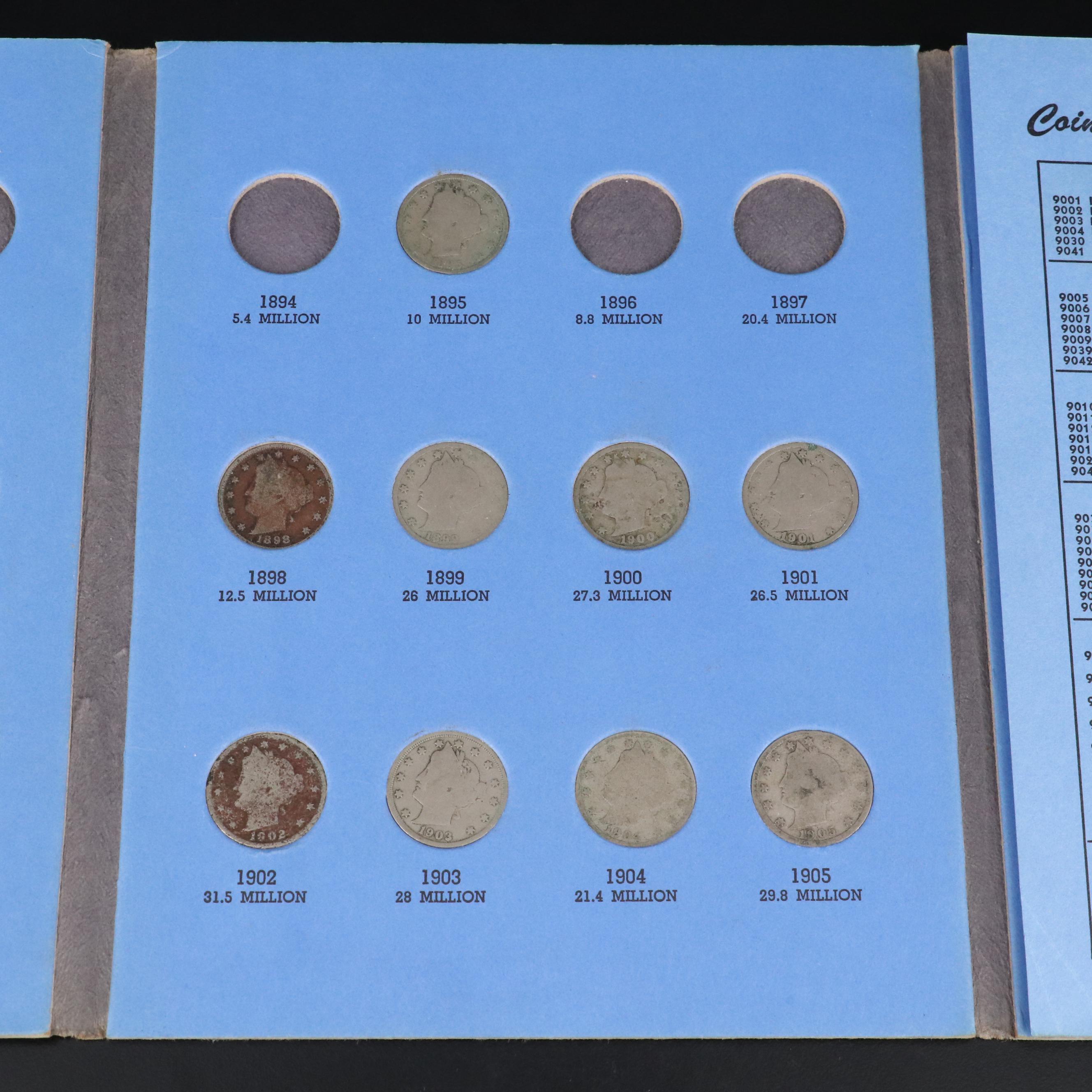 Five Coin Folders With Indian Cents and Others
