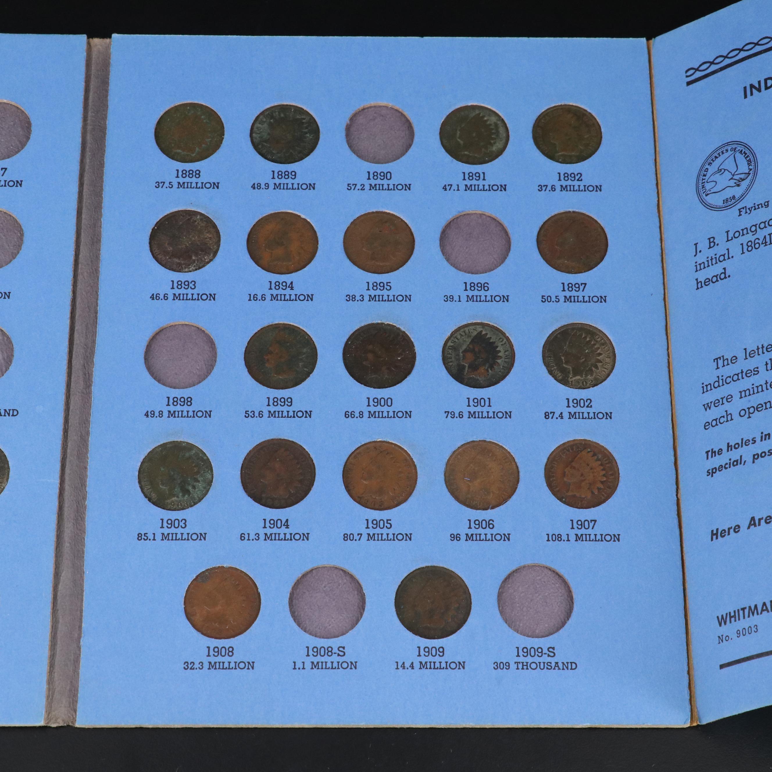 Five Coin Folders With Indian Cents and Others