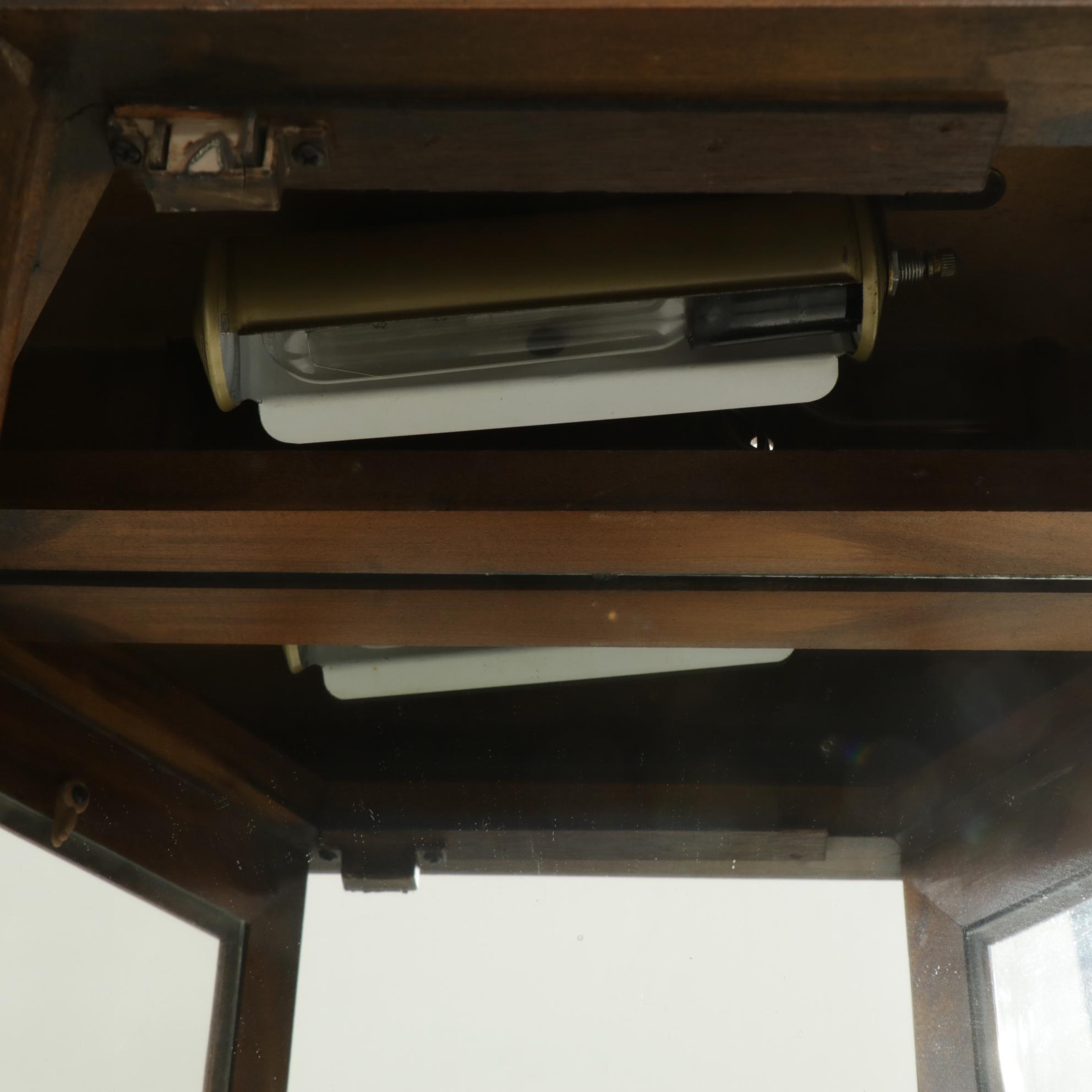 Mediterranean Style Curio Cabinet, Circa 1970