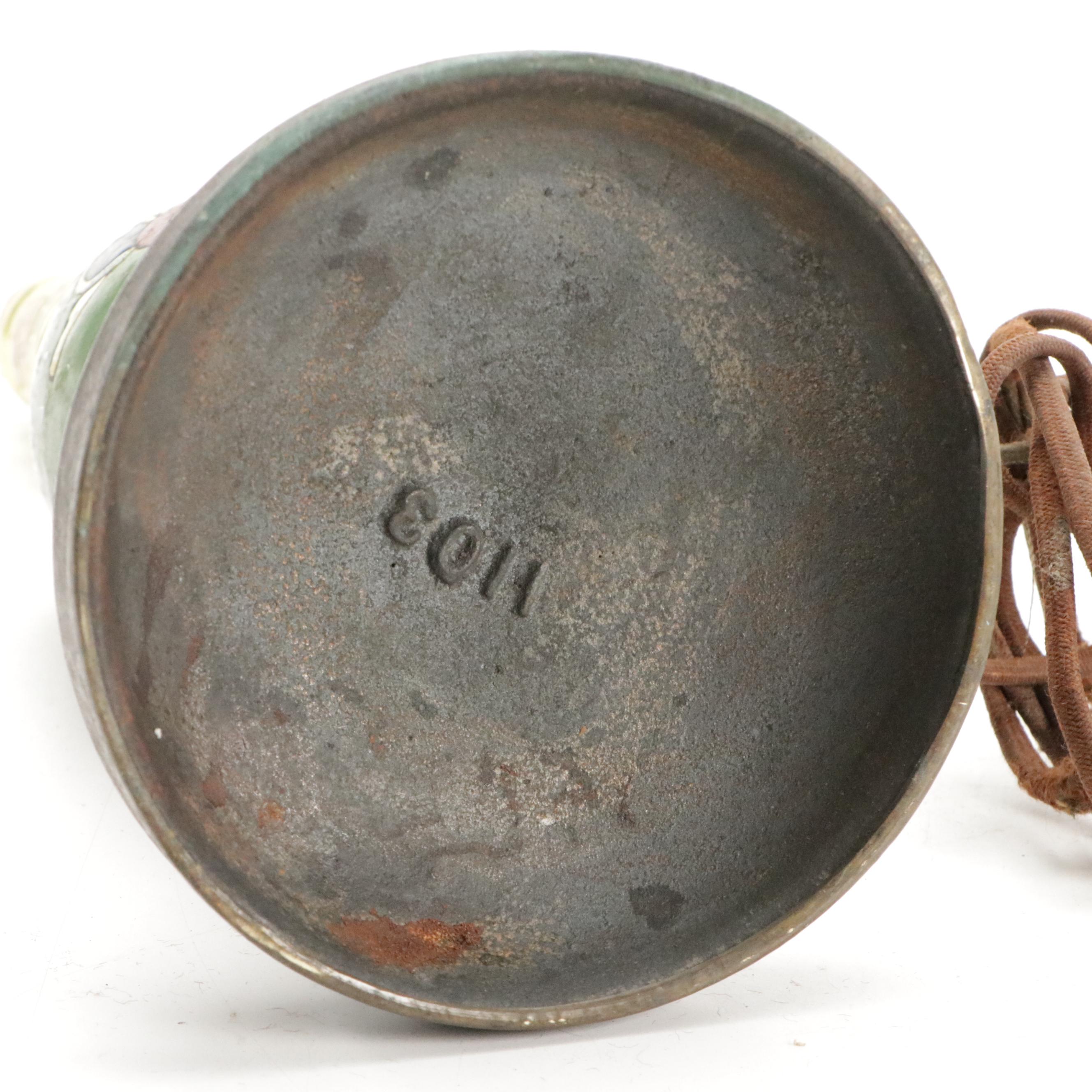 German Porcelain, Majolica, Enamel and Other Ceramic and Metal Lamps