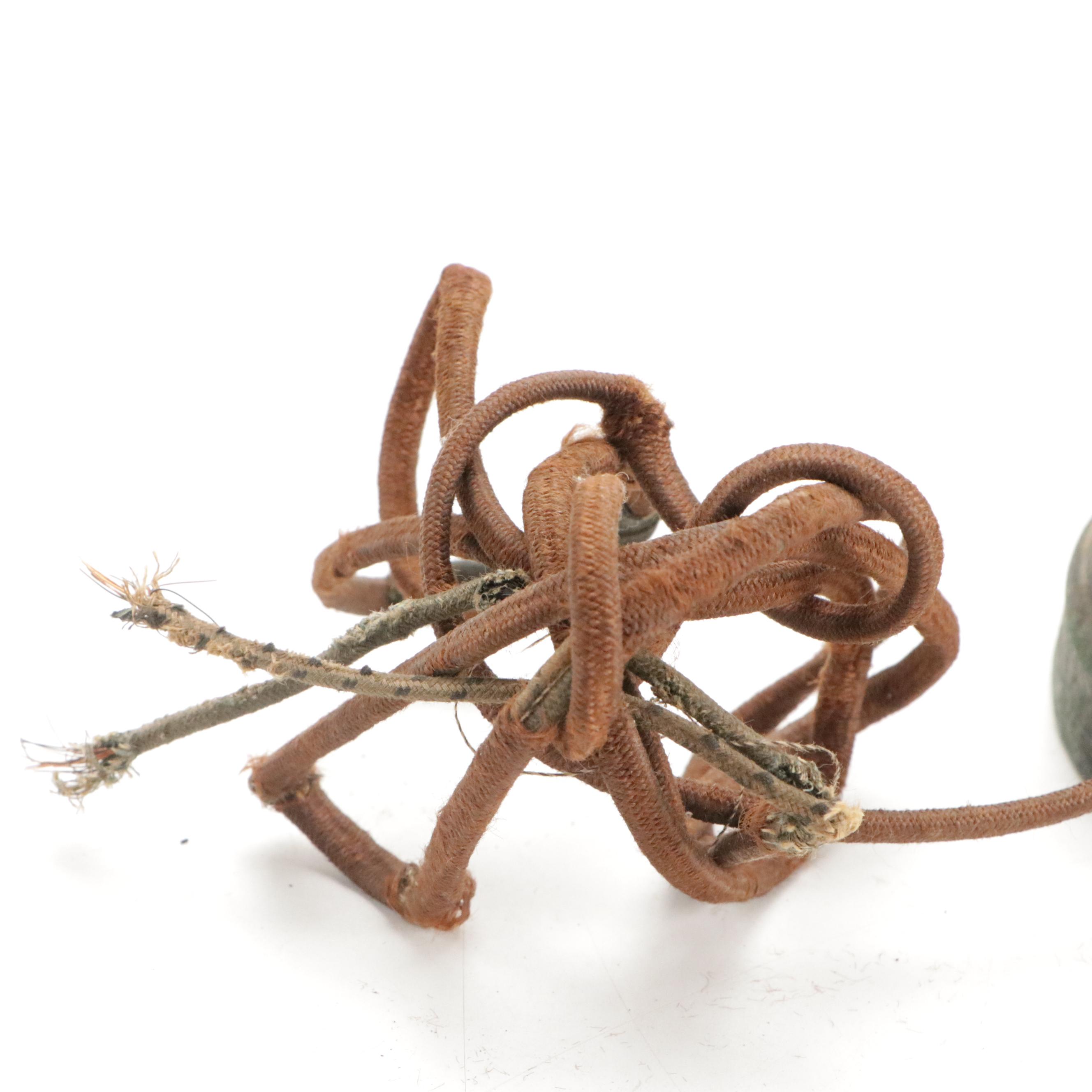 German Porcelain, Majolica, Enamel and Other Ceramic and Metal Lamps