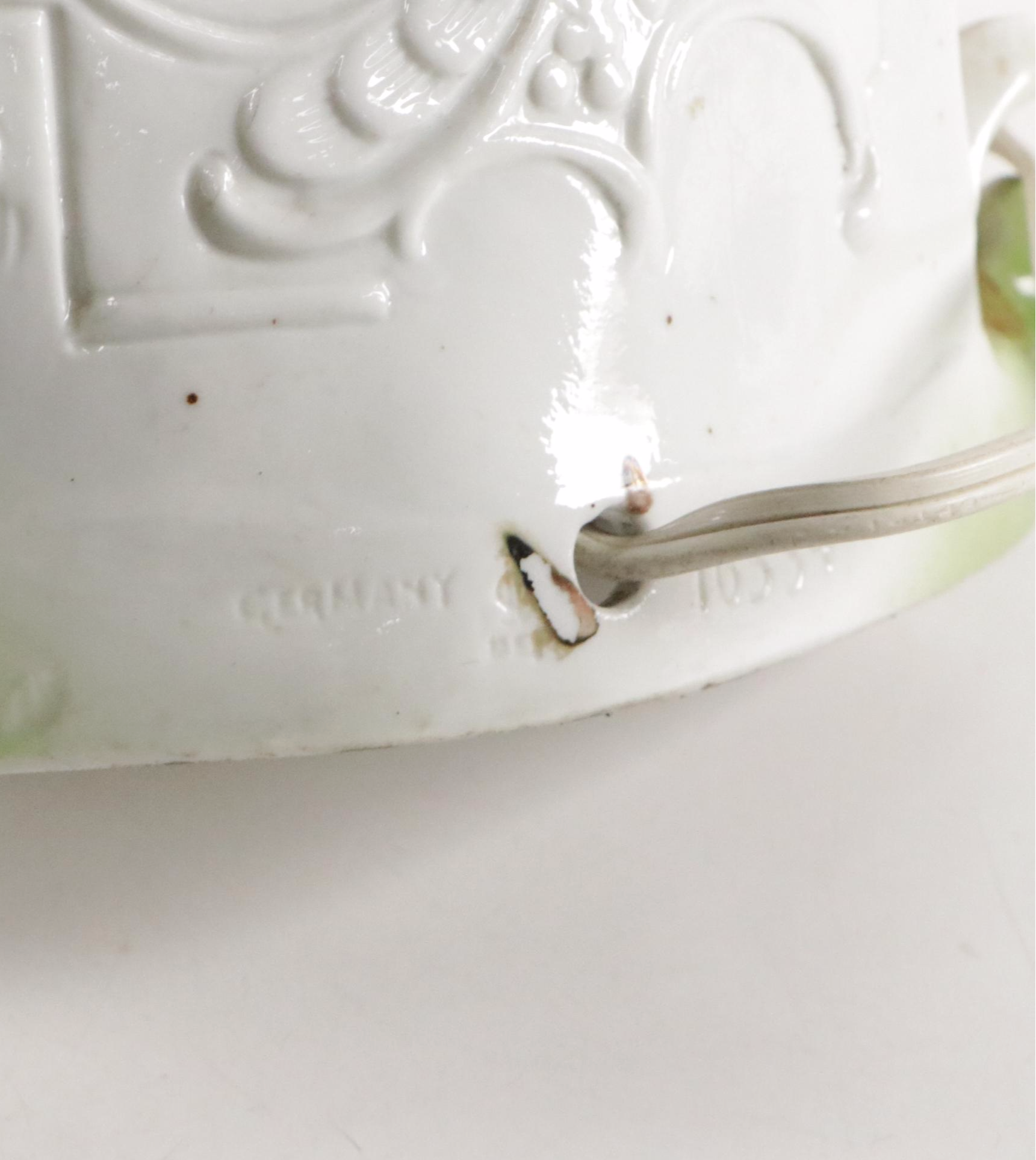 German Porcelain, Majolica, Enamel and Other Ceramic and Metal Lamps