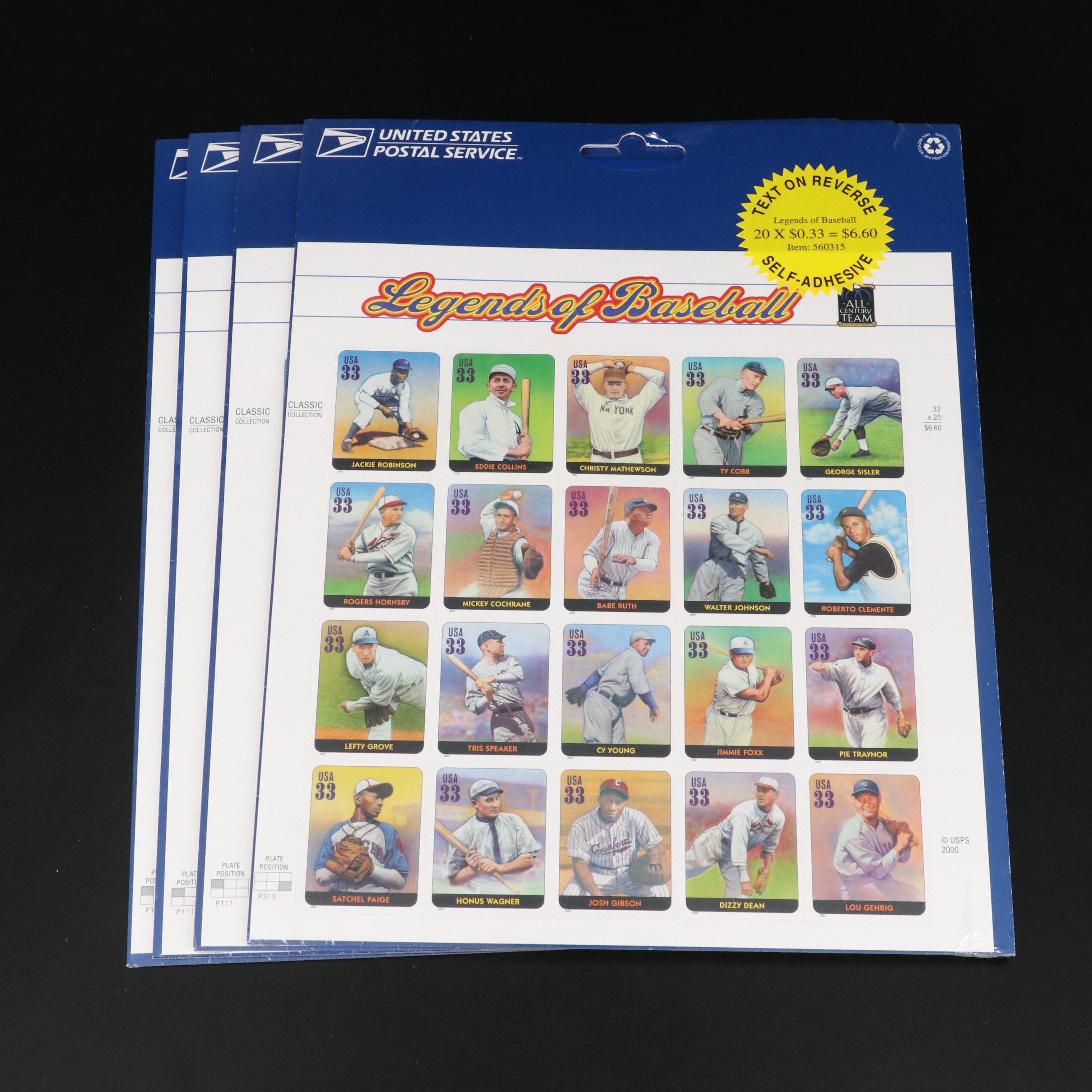 Large Assortment of 32-Cent and 33-Cent Postage Stamp Sheets