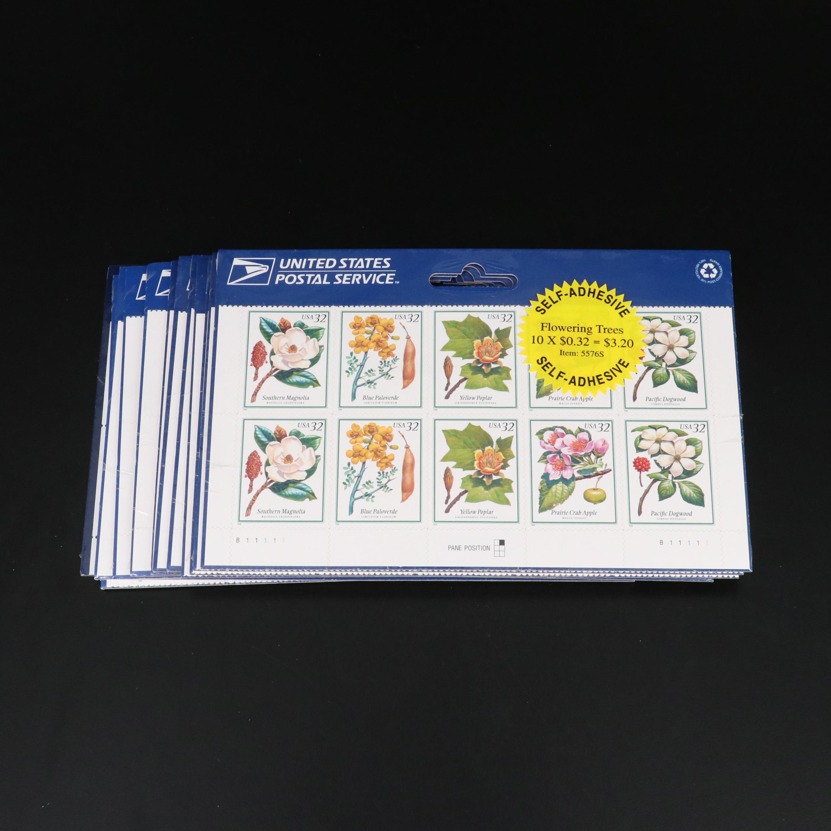 Large Assortment of 32-Cent and 33-Cent Postage Stamp Sheets