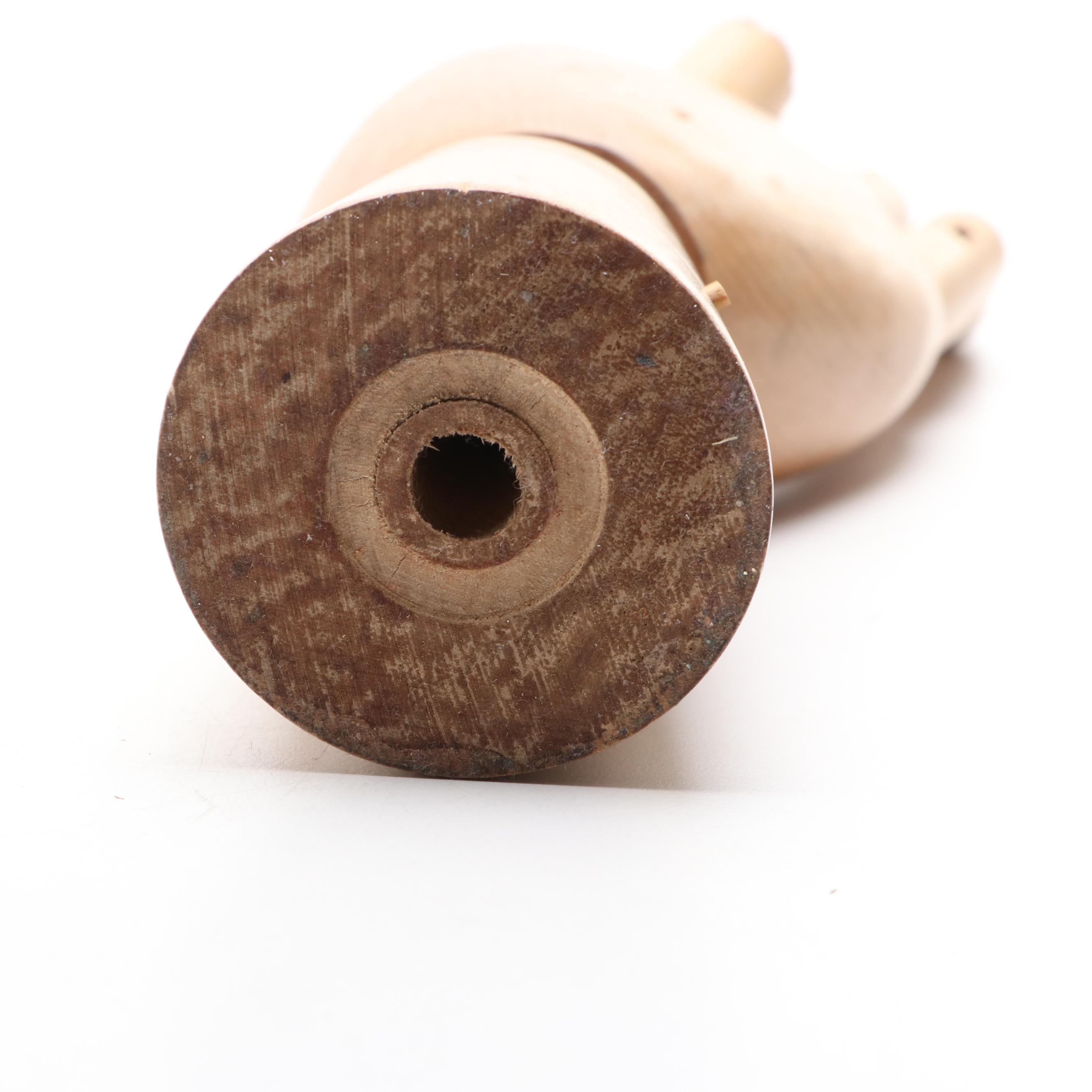 Wood Artist Figurine with Wood Hand Mannequin