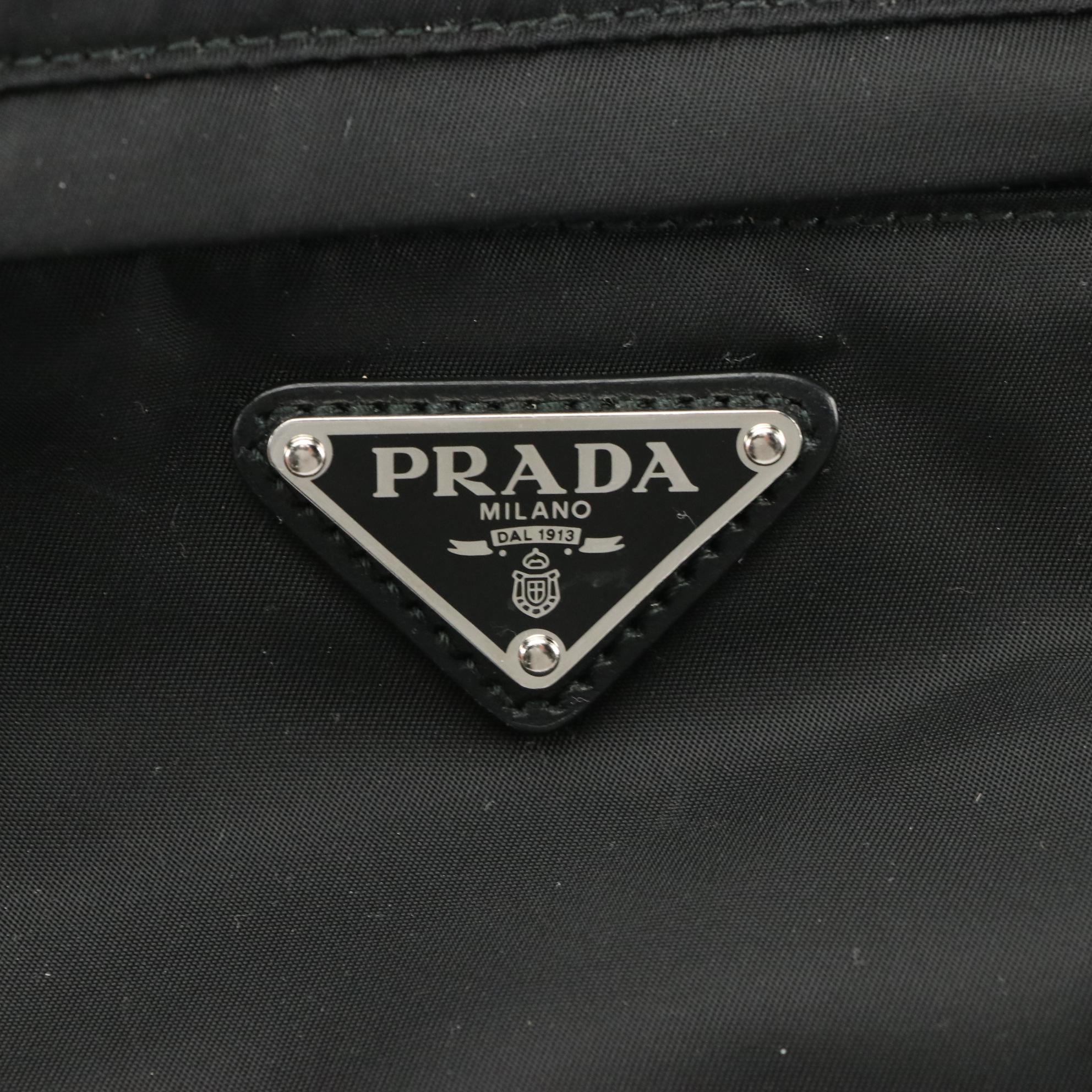 Prada Marsupio Belt Bag in Black Tessuto Nylon with Box