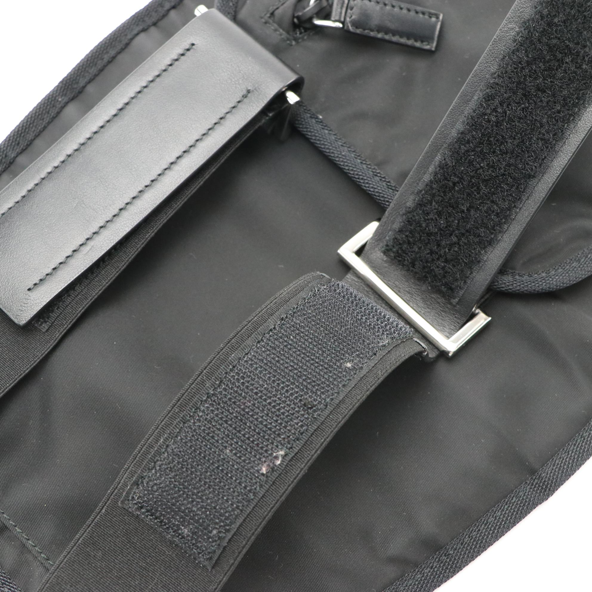 Prada Marsupio Belt Bag in Black Tessuto Nylon with Box