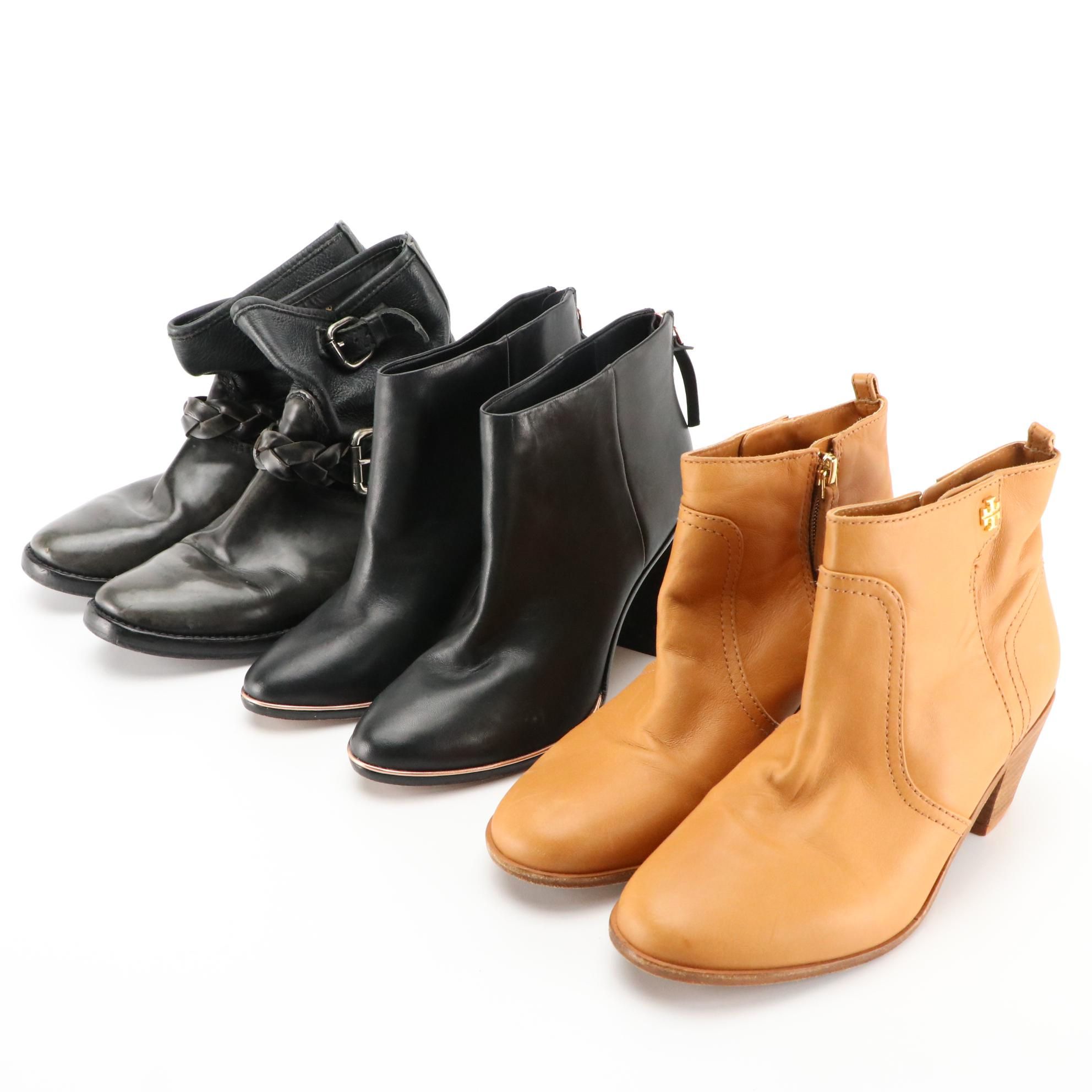 Ted Baker, Tory Burch, and Other Leather Ankle Boots