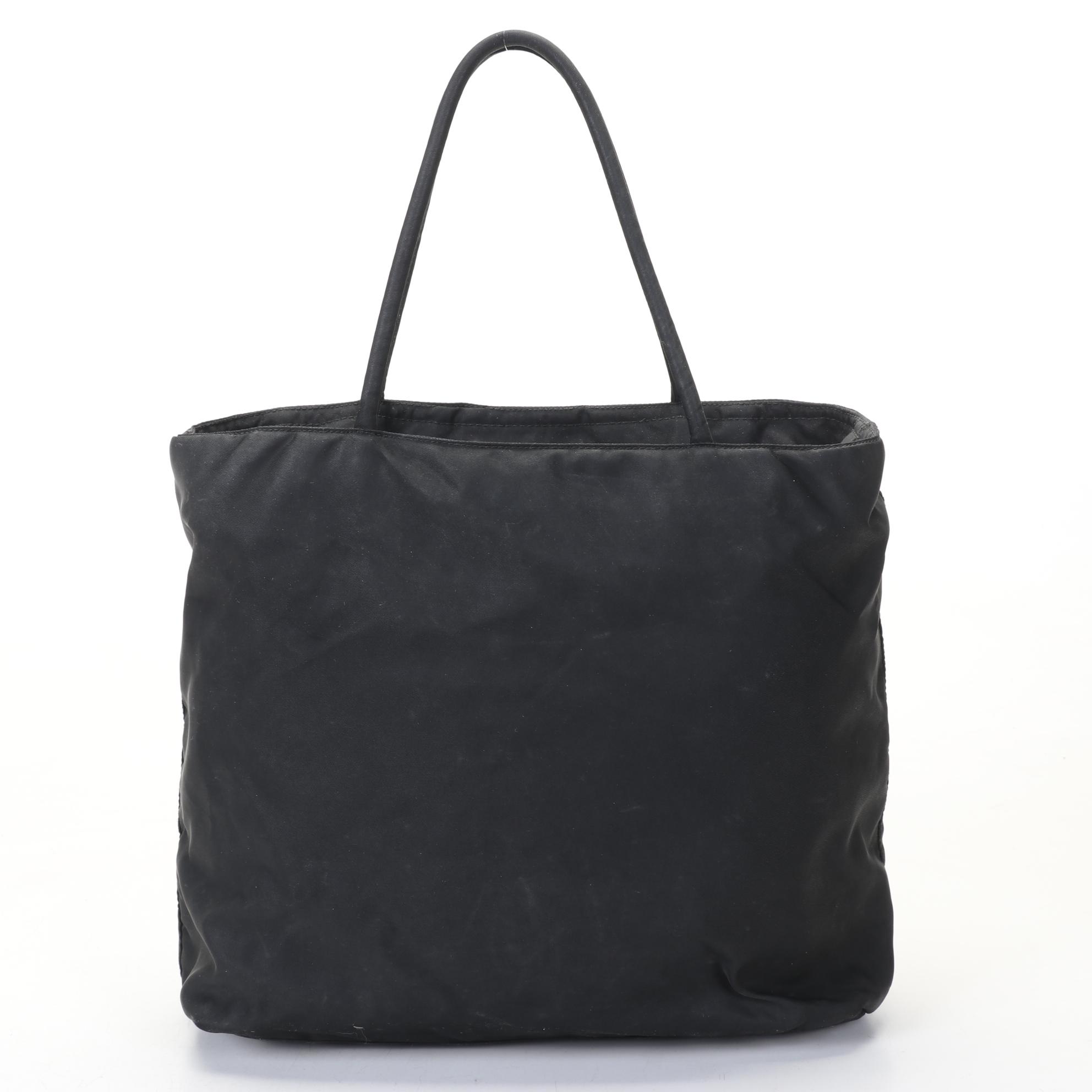 Prada Black Nylon Handbag