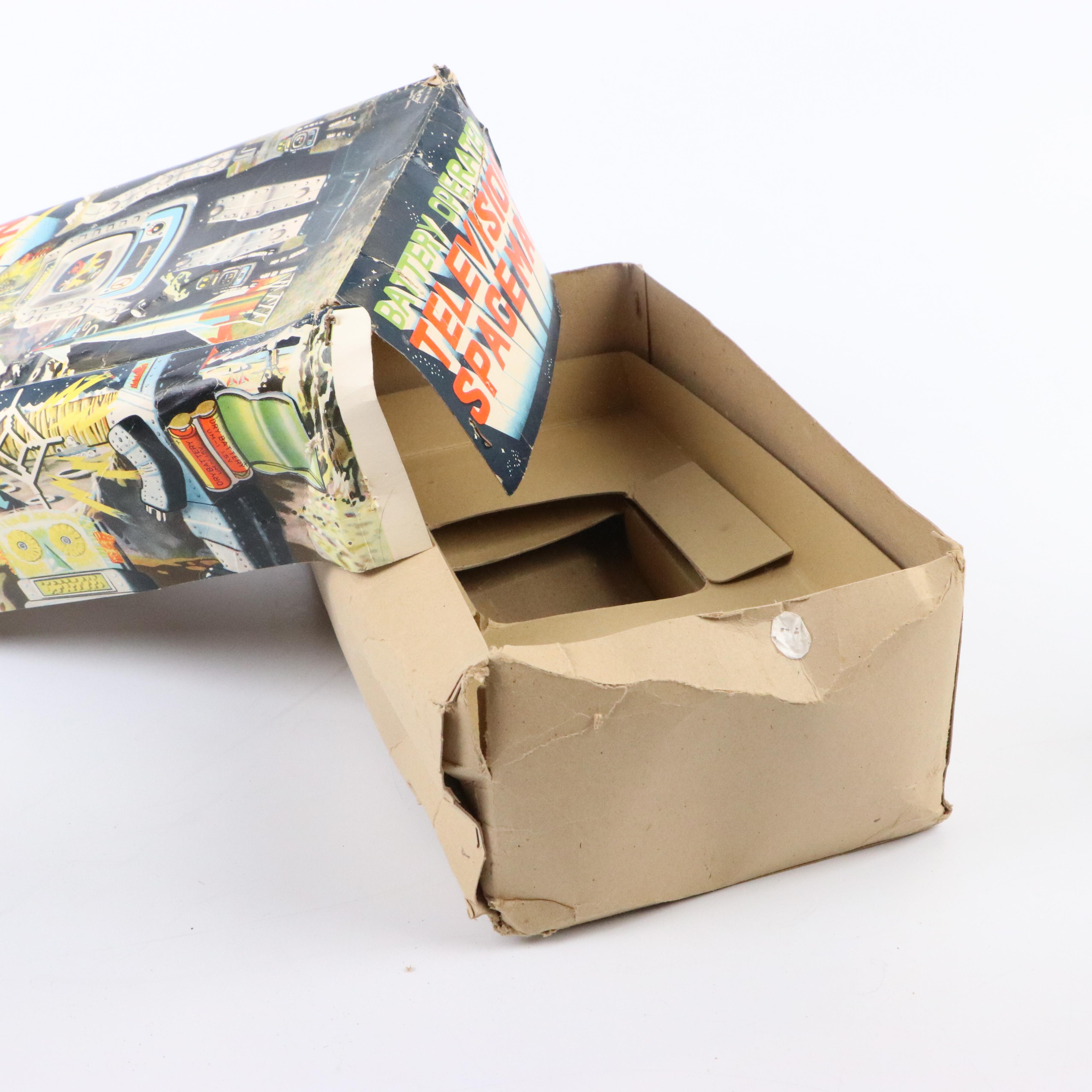 ALPS Battery Operated Robot Television Spaceman Tin Toy, 1960's