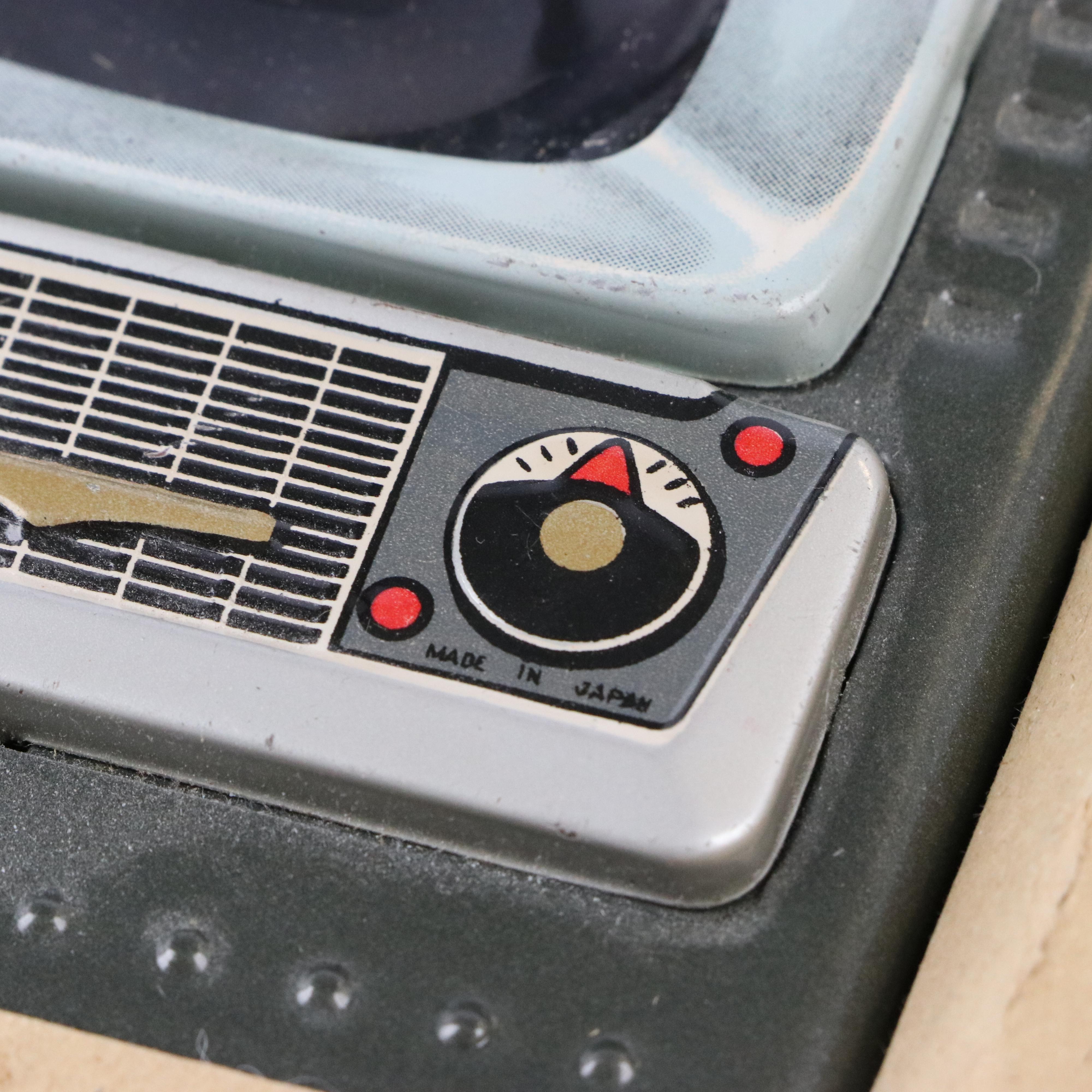 ALPS Battery Operated Robot Television Spaceman Tin Toy, 1960's