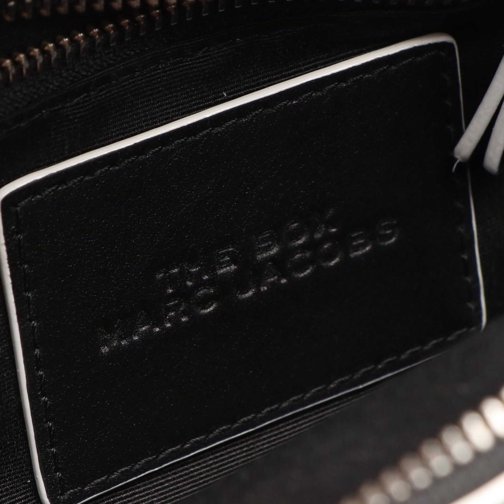 Marc Jacobs The Box Crossbody Bag in Black and White Leather